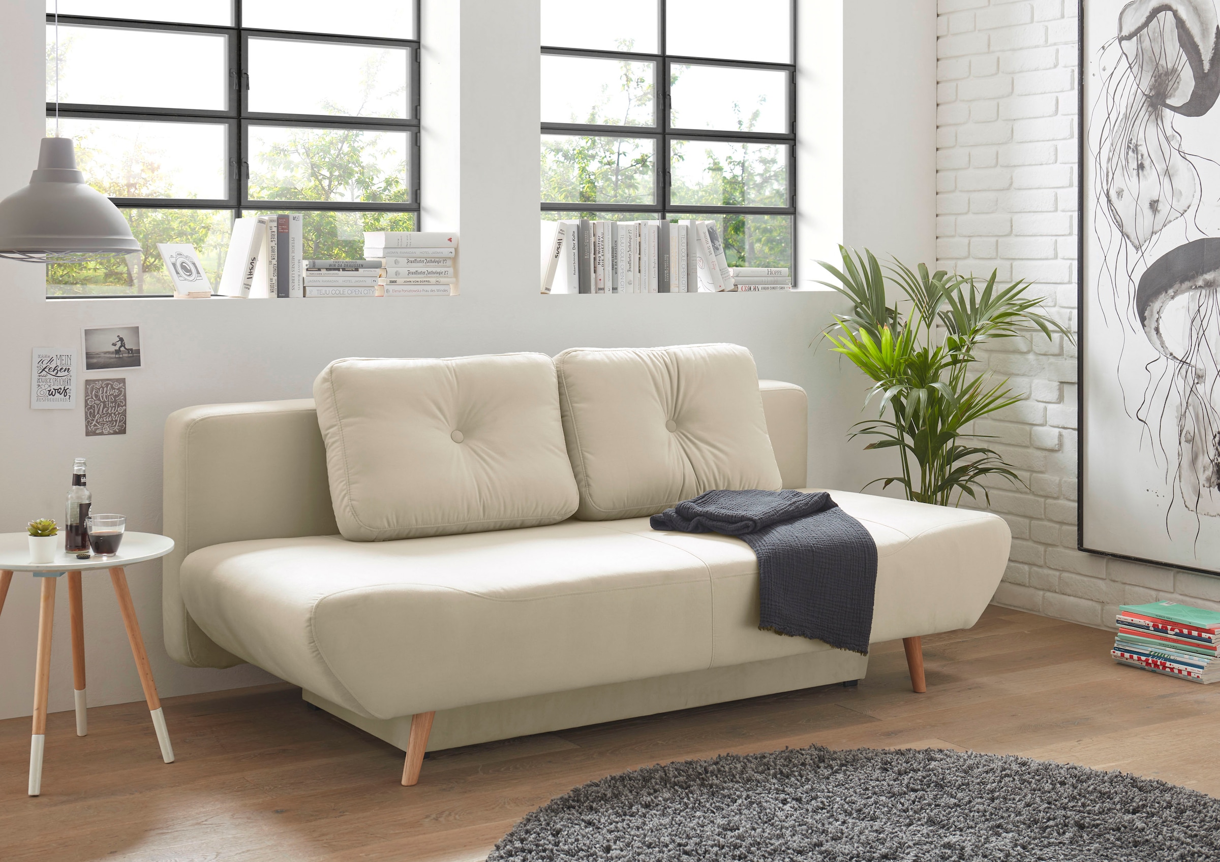 andas Schlafsofa »Segmon« einfach in ein bequemes Bett umwandeln, inklusive Bettkasten