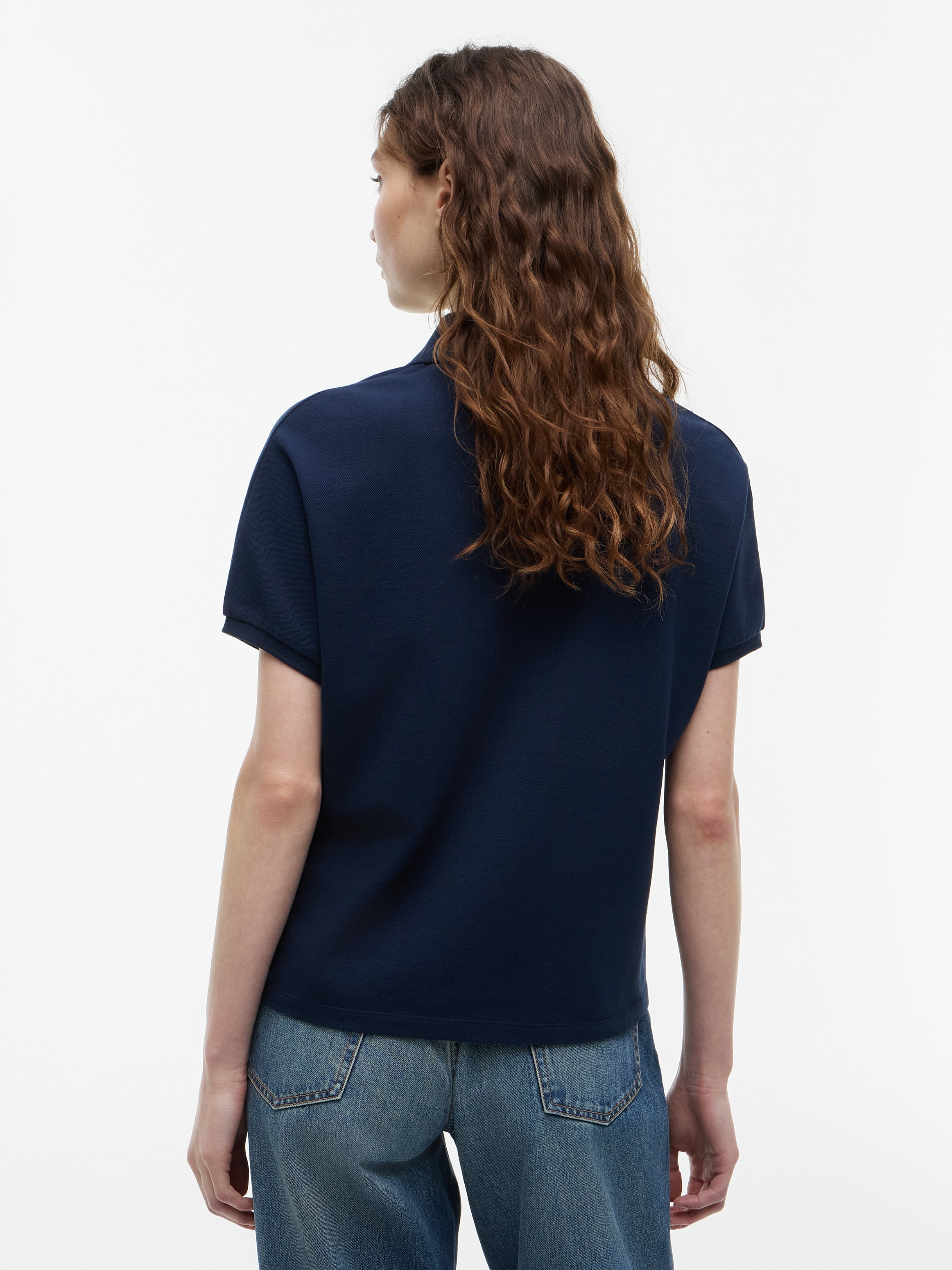 Tommy Hilfiger Poloshirt »TH SCRIPT MODERN SS POLO« Baumwollmischung, Polokragen, kurze Knopfleiste