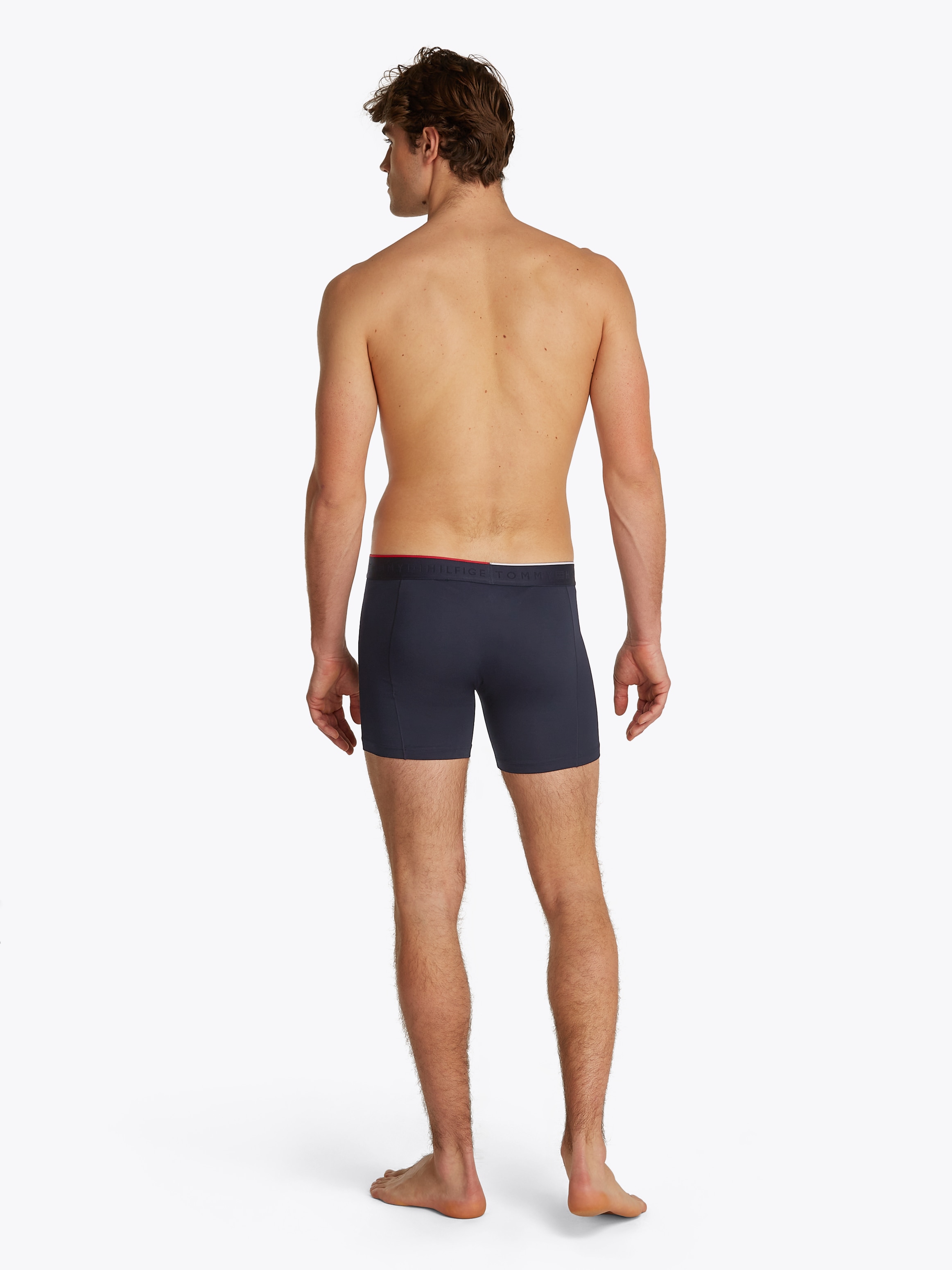 Tommy Hilfiger Underwear Boxer »3P BOXER BRIEF«, (Packung, 3 St., 3er), mit Logobund