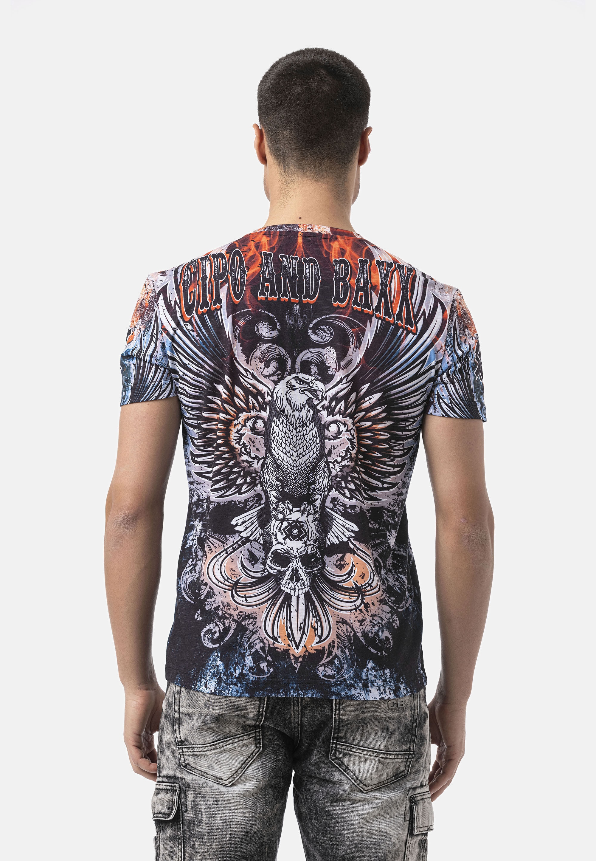 Cipo & Baxx T-Shirt »CT818« sportliche Freizeit-Looks