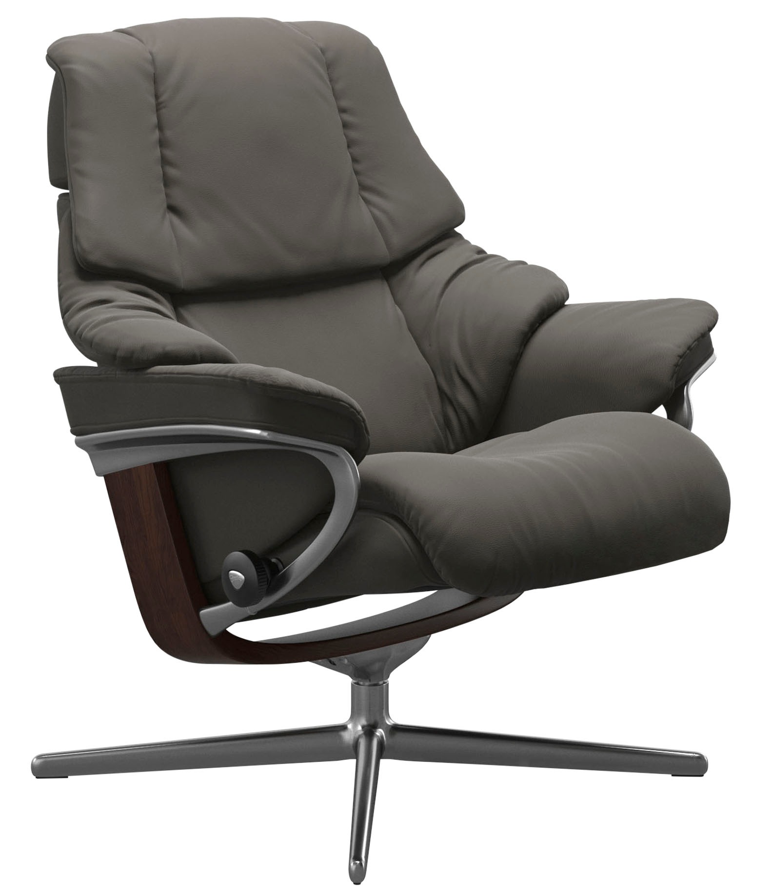 Stressless® Relaxsessel »Reno«, mit Cross Base, Größe S, M & L, Holzakzent Braun
