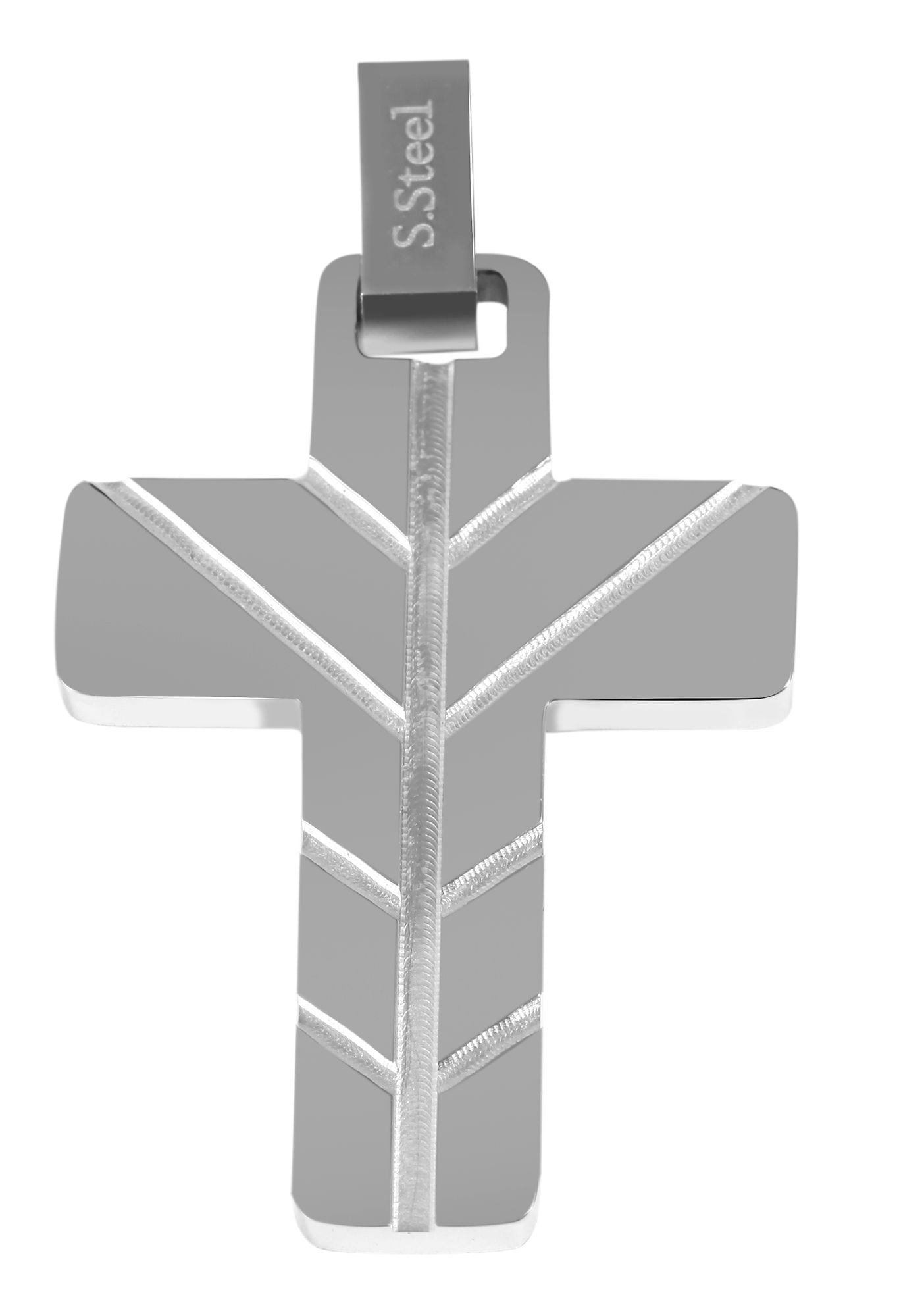 Adelia´s Kreuzanhänger »Unisex Anhänger ¿ Kreuz Kreuzanhänger aus Edelstahl«