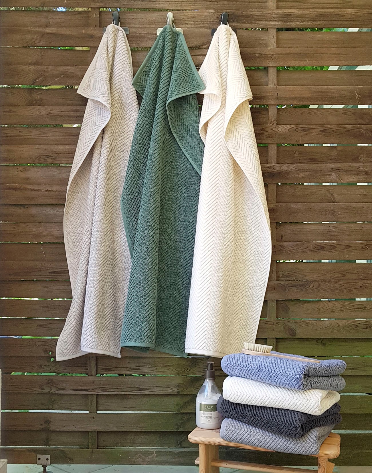 framsohn frottier Handtuch Set »Ocean Bio« hergestellt in Österreich, mit Kordel, gedrehter Bauschzwirn