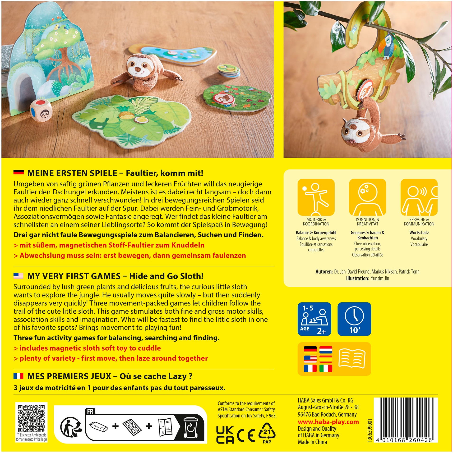 Haba Spielesammlung »Meine ersten Spiele, Faultier, komm mit!«