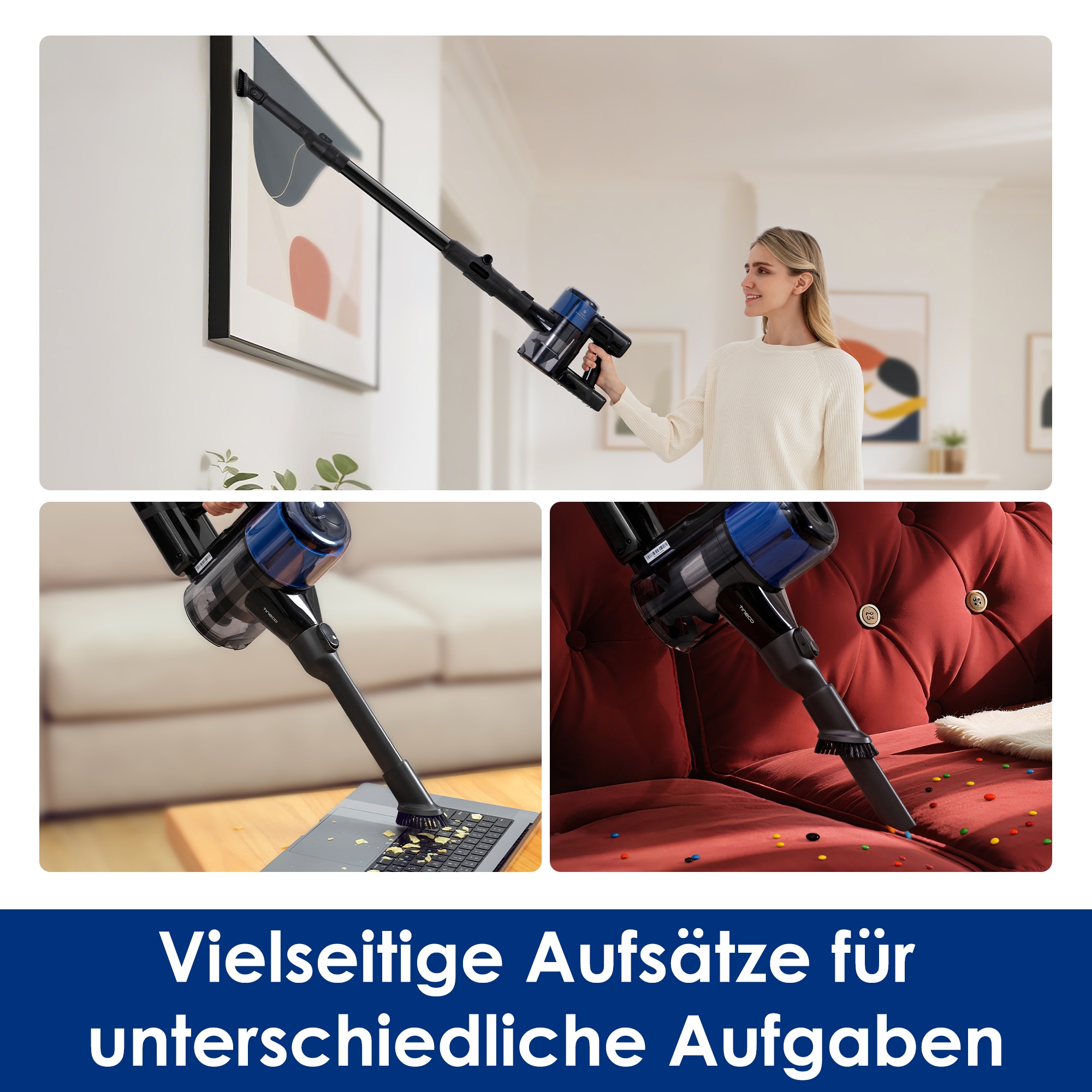 Tineco Akku-Stielstaubsauger »Pure One S30 Pro mit faltbarem Saugrohr und 65 Min Akku« 200W Saugleistung