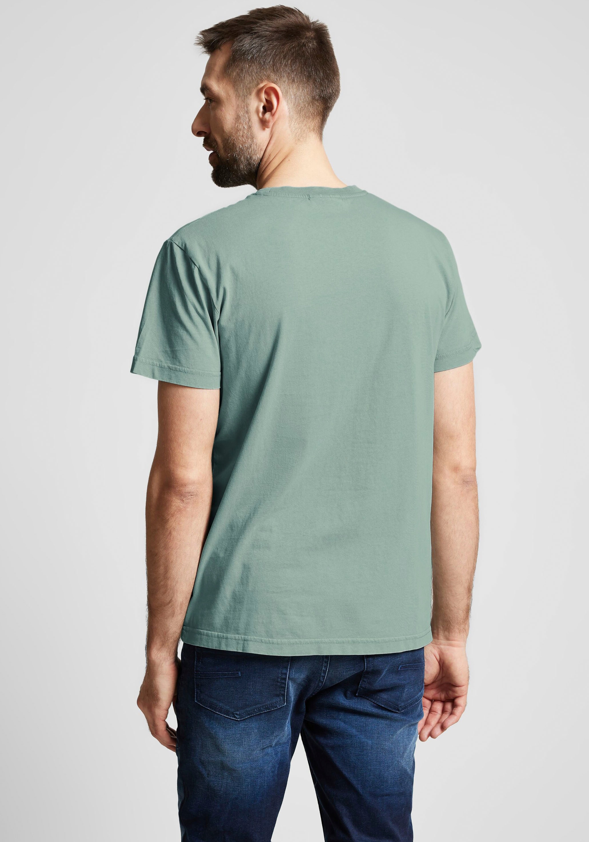 bestellen online T-Shirt, bei STREET ONE OTTO Länge hüftbedeckender mit MEN