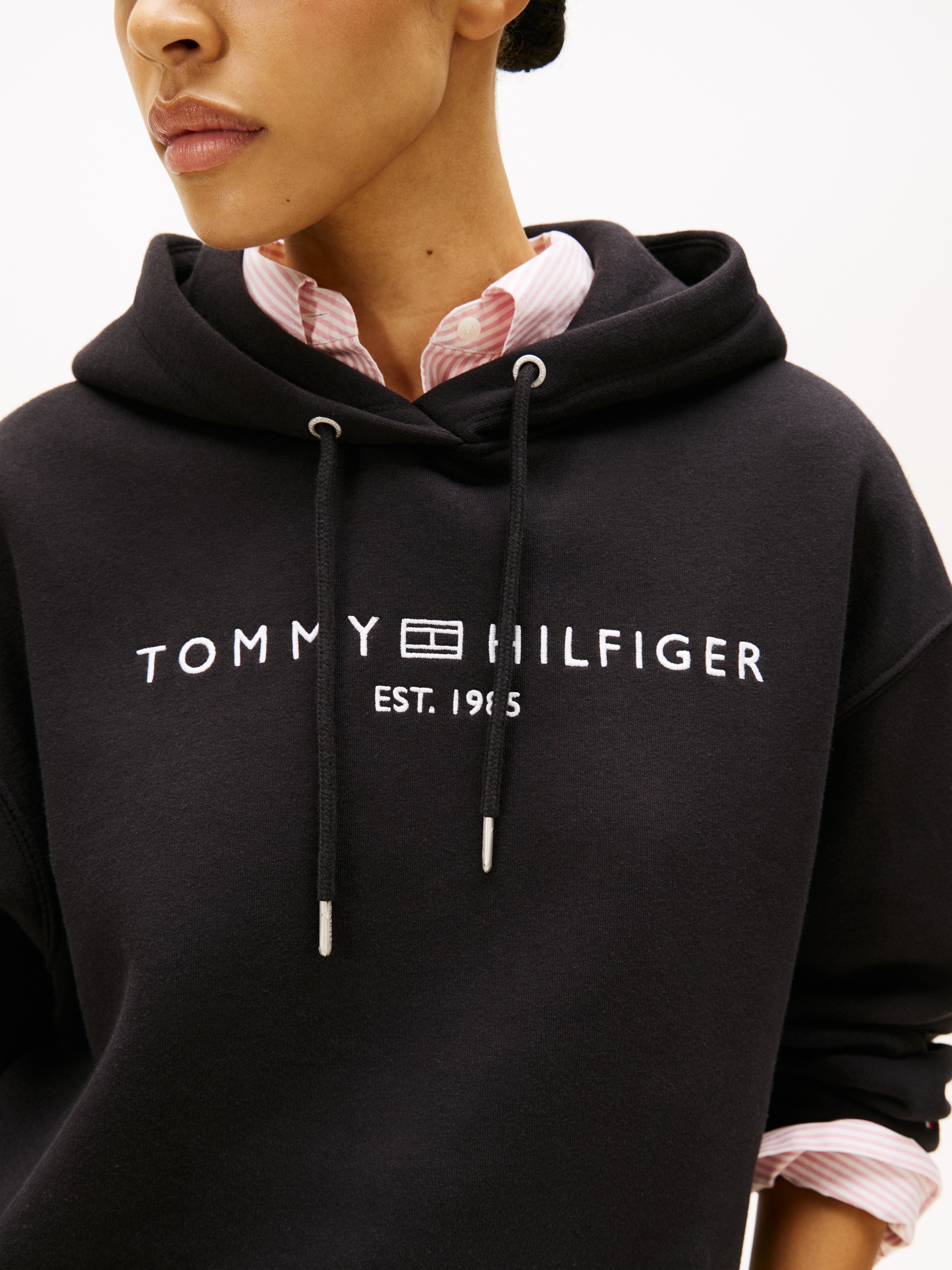 Tommy Hilfiger Kapuzensweatshirt »CORP LOGO MDRN HOODIE«
