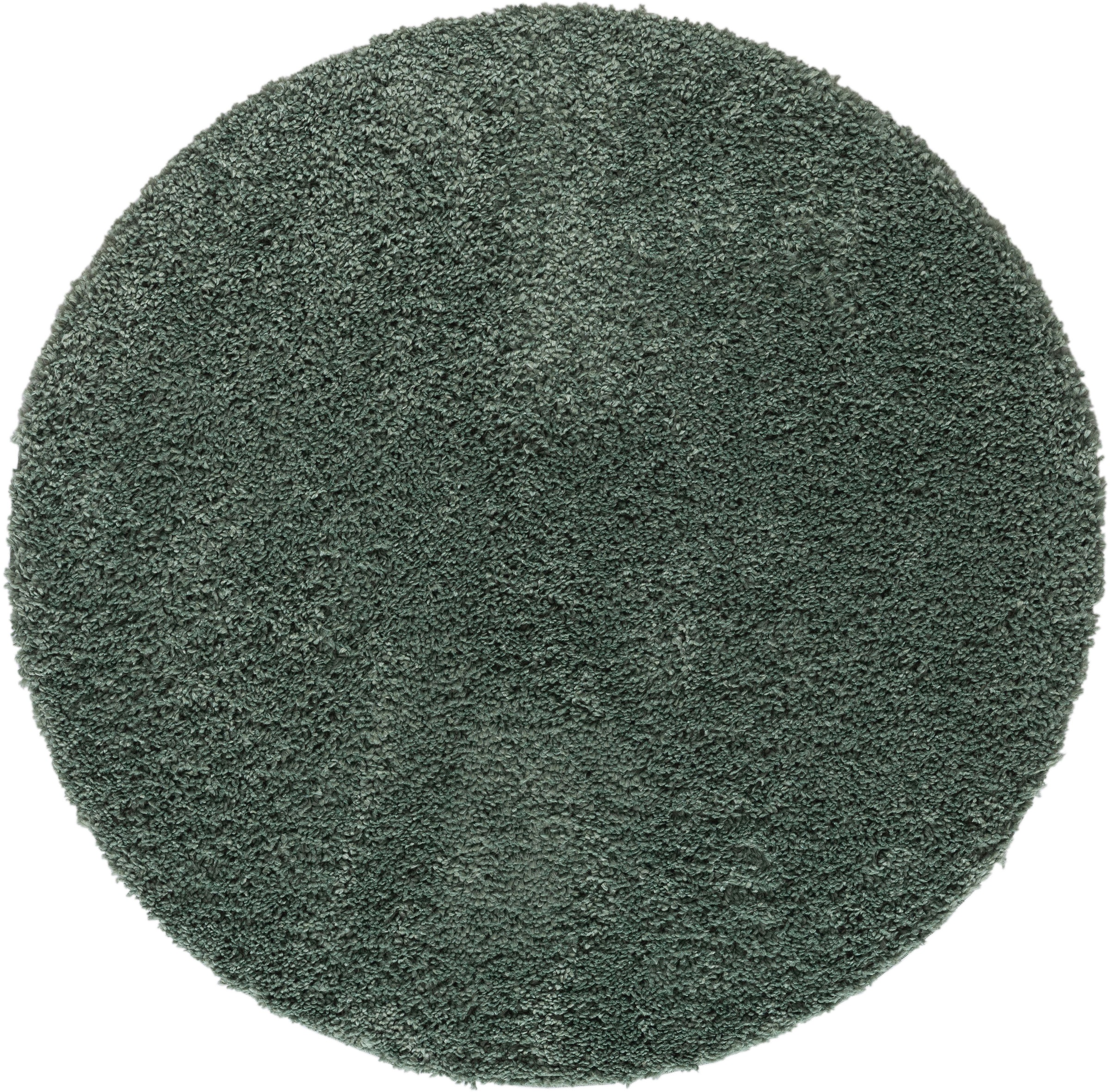 Myflair Möbel & Accessoires Hochflor-Teppich »My Shaggy«, rund, 37 mm Höhe, Shaggy, Uni Farben, leicht glänzend, Microfaser, extra flauschig