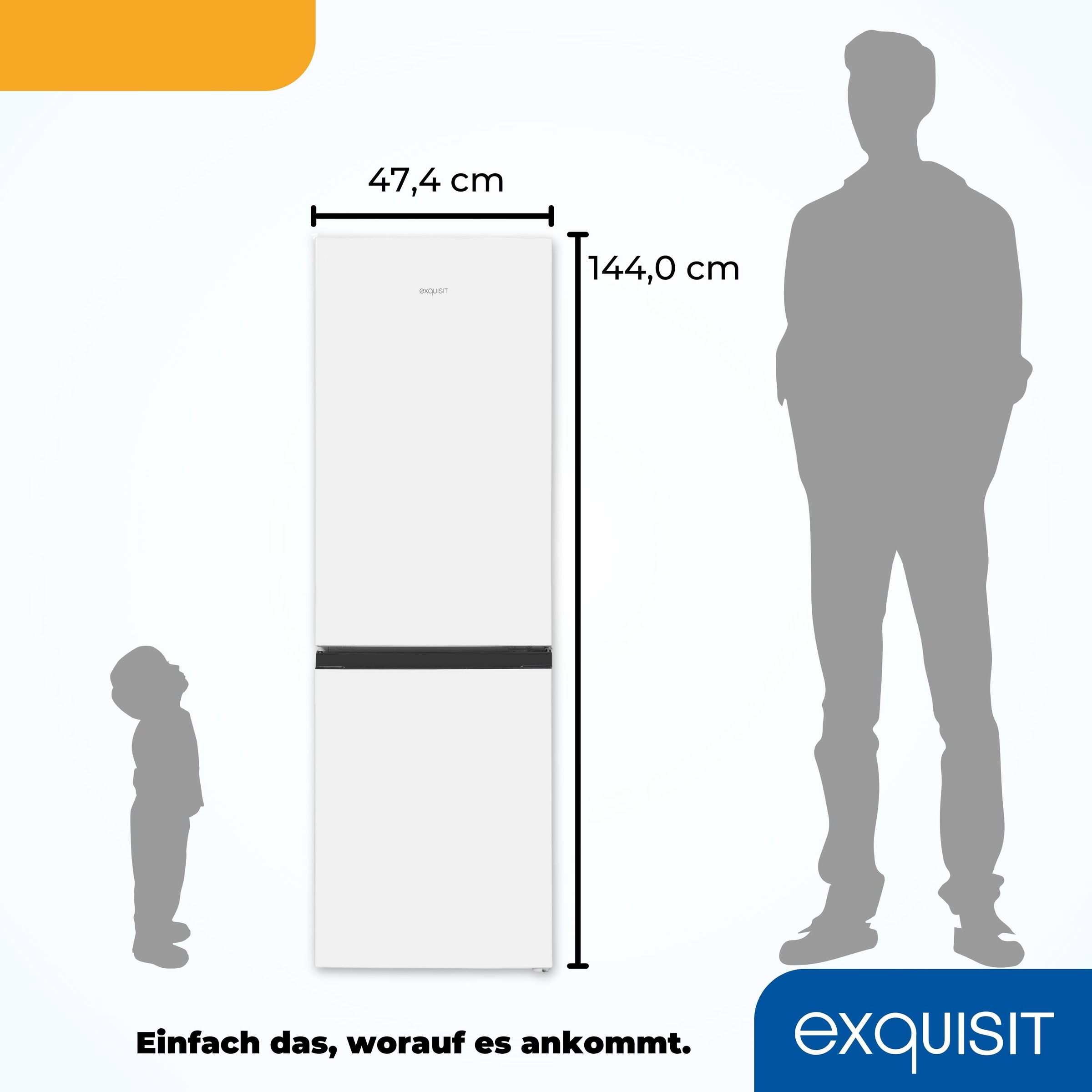 exquisit Kühl-/Gefrierkombination »KGC231-60-E-050C«