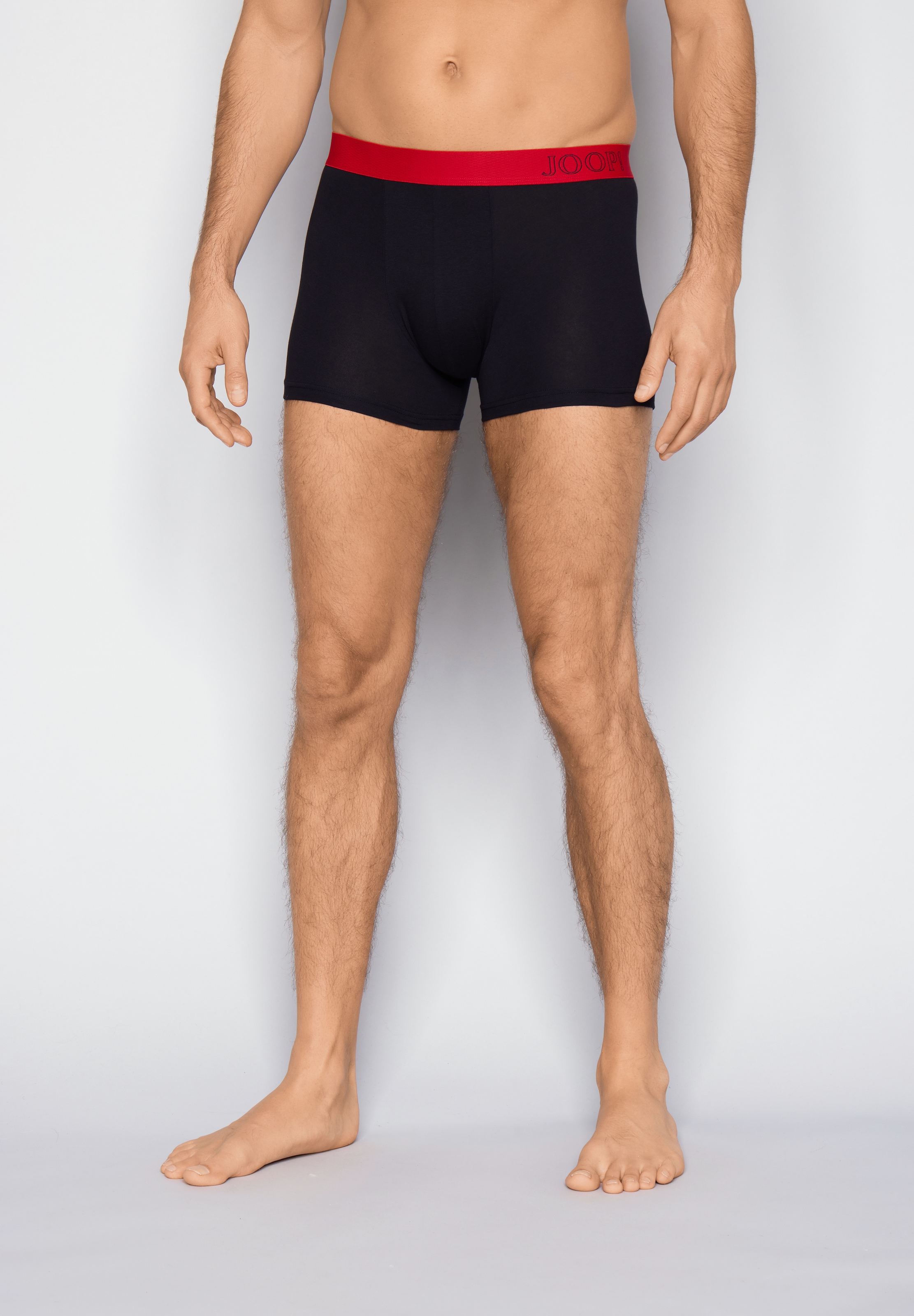 JOOP! Boxershorts »Everyday« 3er Pack,  ohne Eingriffe, Cornflower-Design, elastischer Logobund