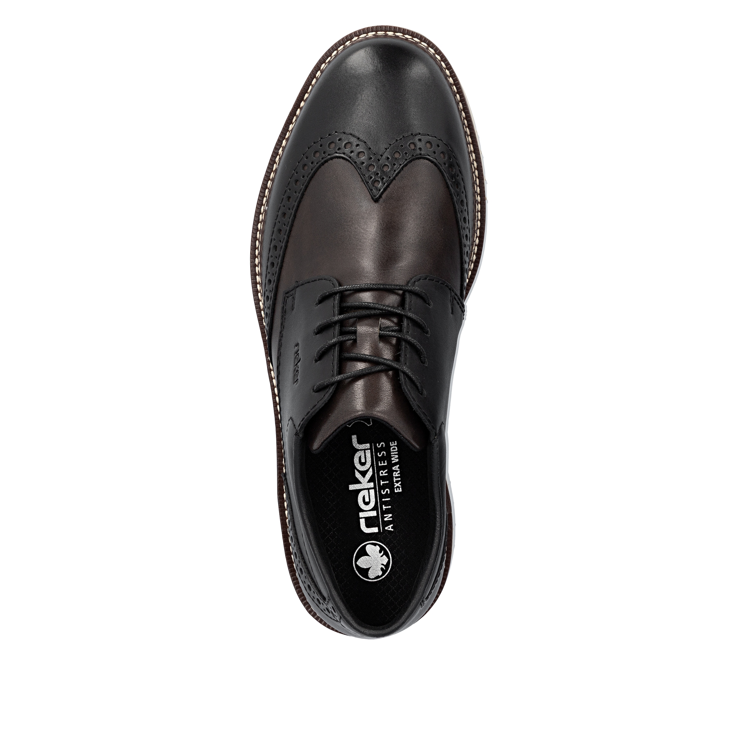 Rieker Schnürschuh, Schnürschuh, Business-Schnürer, Lyralochung, in bequemer Form