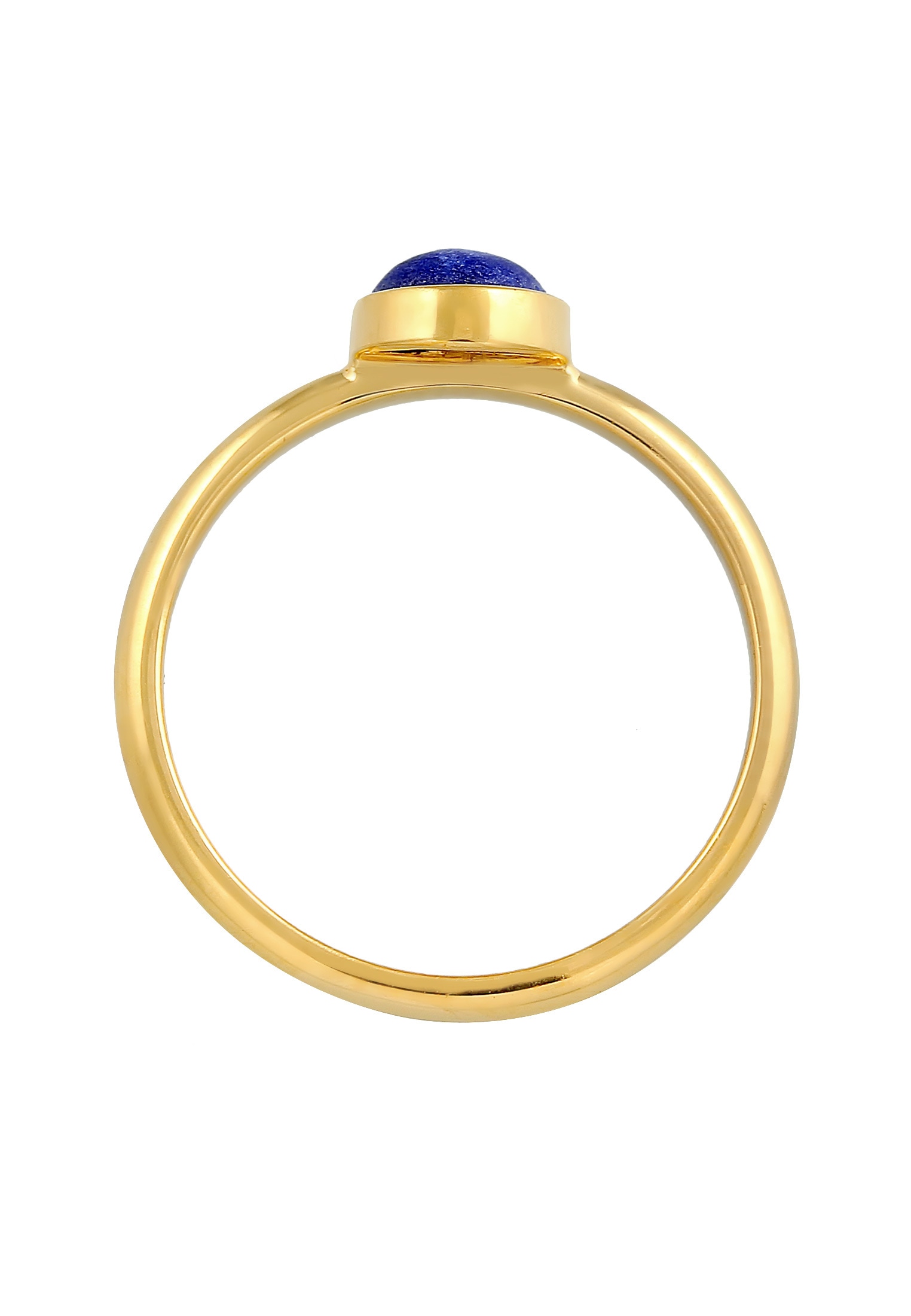 Elli Premium Silberring »Ring Lapis Lazuli Edelstein Solitär 925 Silber«