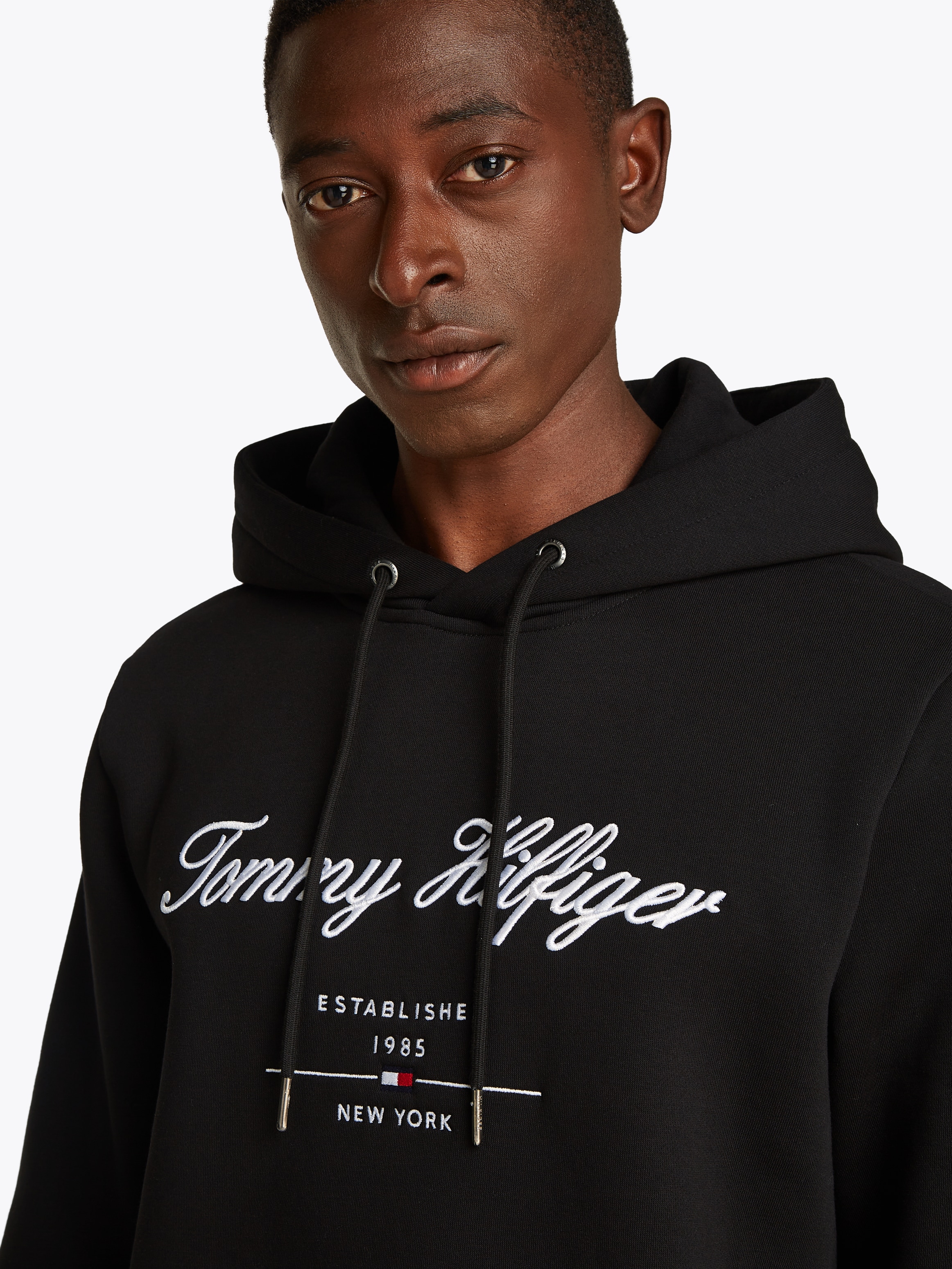 Tommy Hilfiger Hoodie »SCRIPT LOGO HOODY«, mit aufgesticktem Logo