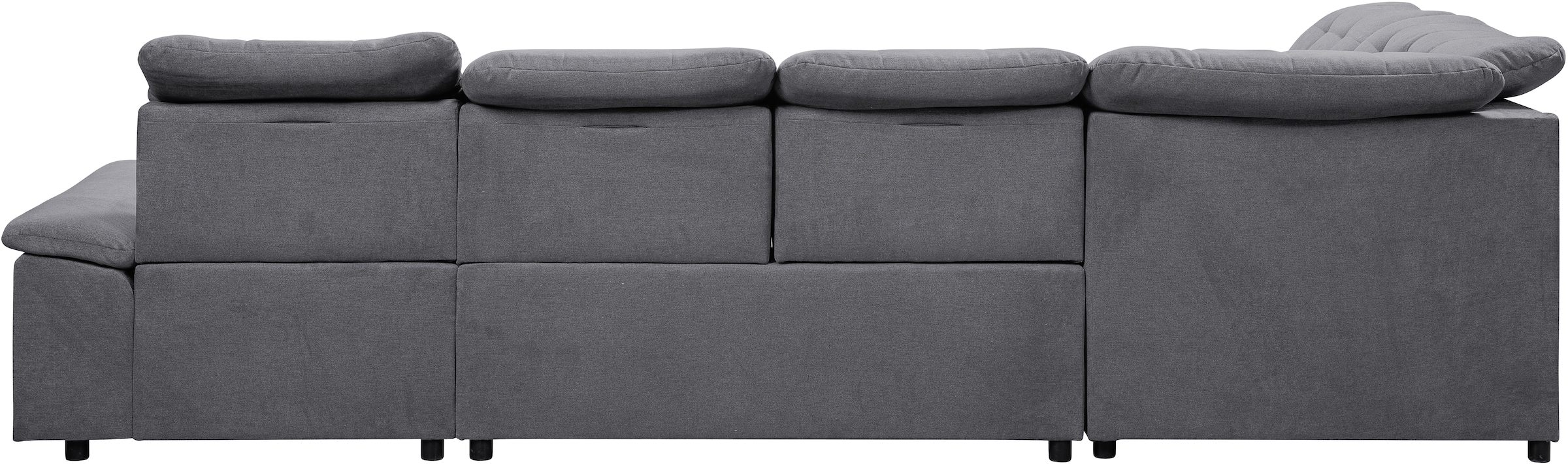 WERK2 Wohnlandschaft »Kordula-New U-Form«, Sofa in U-Form mit Schlaffunktion & Bettkasten, Schlafcouch