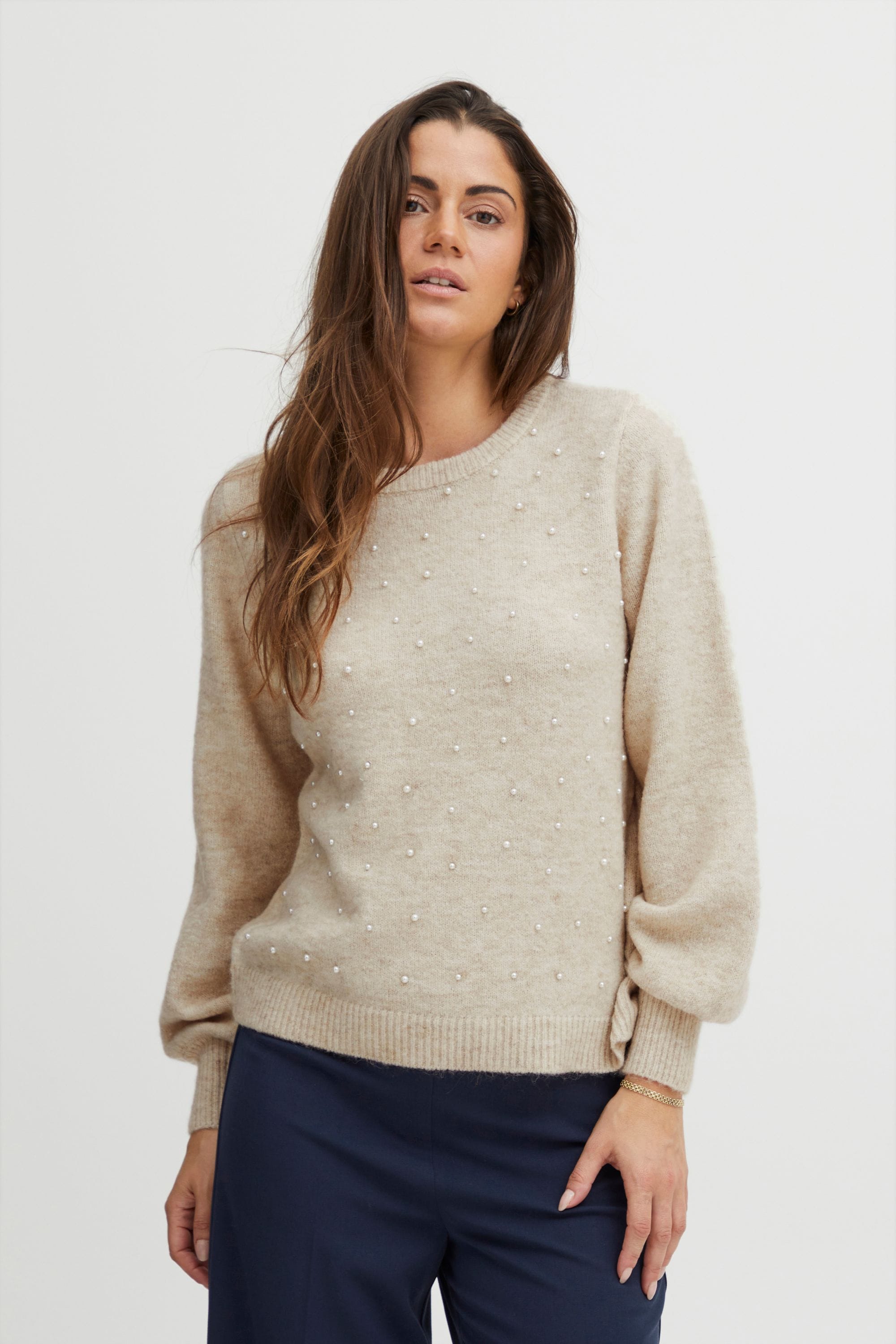 fransa Strickfleece-Pullover »Strickpullover FRSophy«