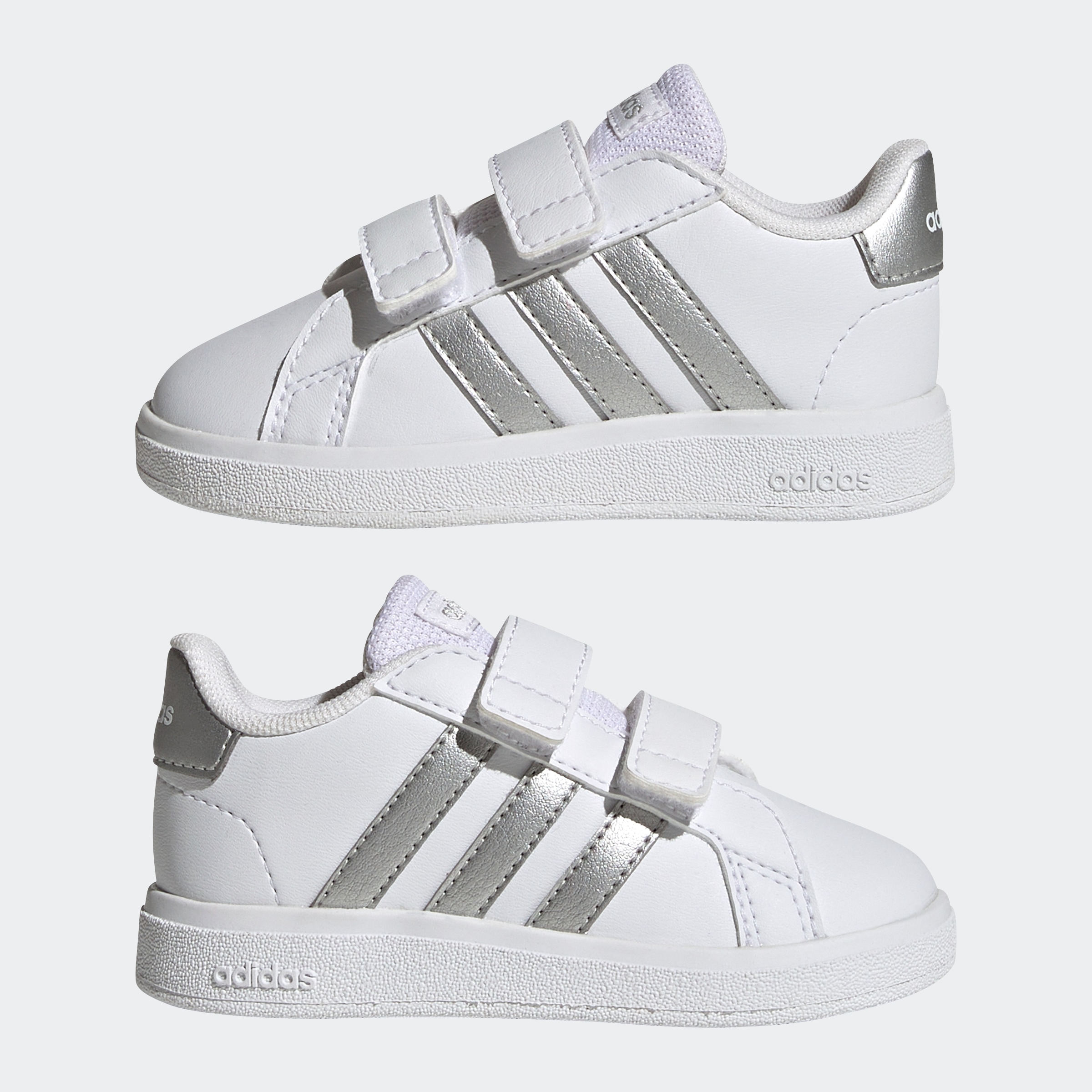 adidas Sportswear Sneaker »GRAND COURT LIFESTYLE HOOK AND LOOP«, für Kinder, Design auf den Spuren des adidas Superstar