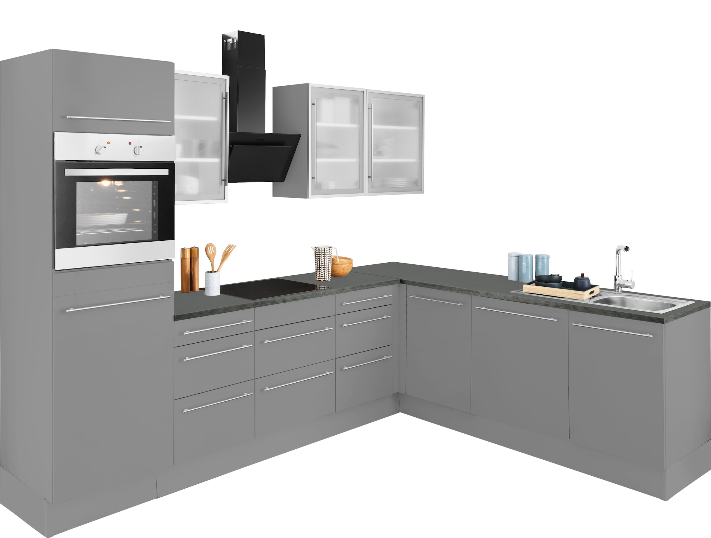 OPTIFIT Winkelküche »Bern«, Stellbreite 285x225 cm, wahlweise mit E-Geräten  kaufen bei OTTO | Küchenzeilen ohne Geräte