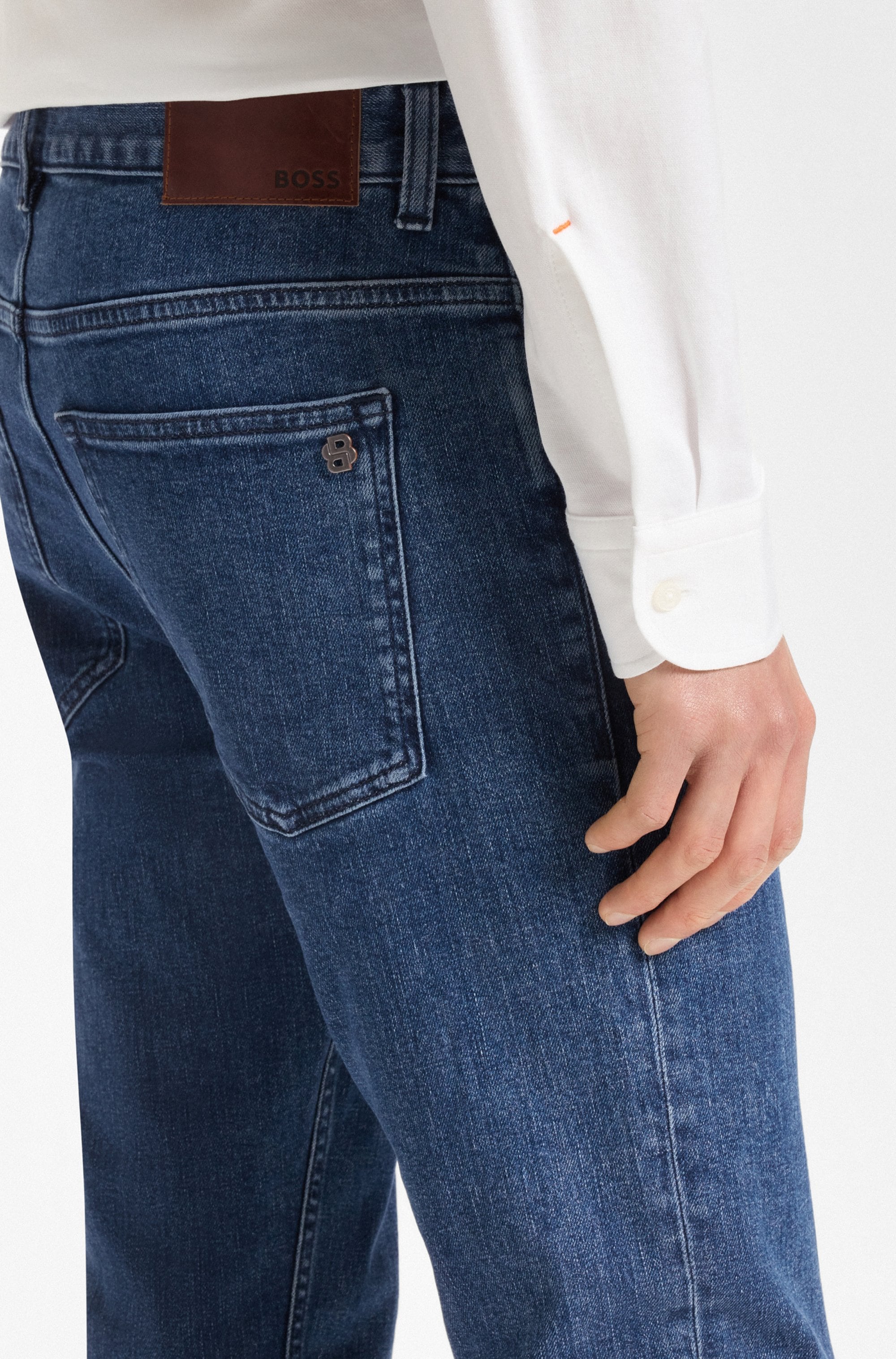 BOSS ORANGE Slim-fit-Jeans »Delaware«, in dezenter Waschung