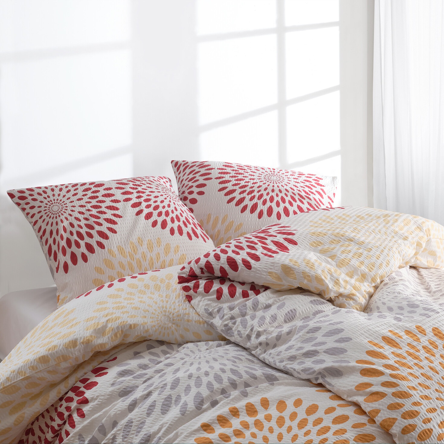 Florella Bettwäsche »Enja, Soft Seersucker, 100 % Baumwolle«