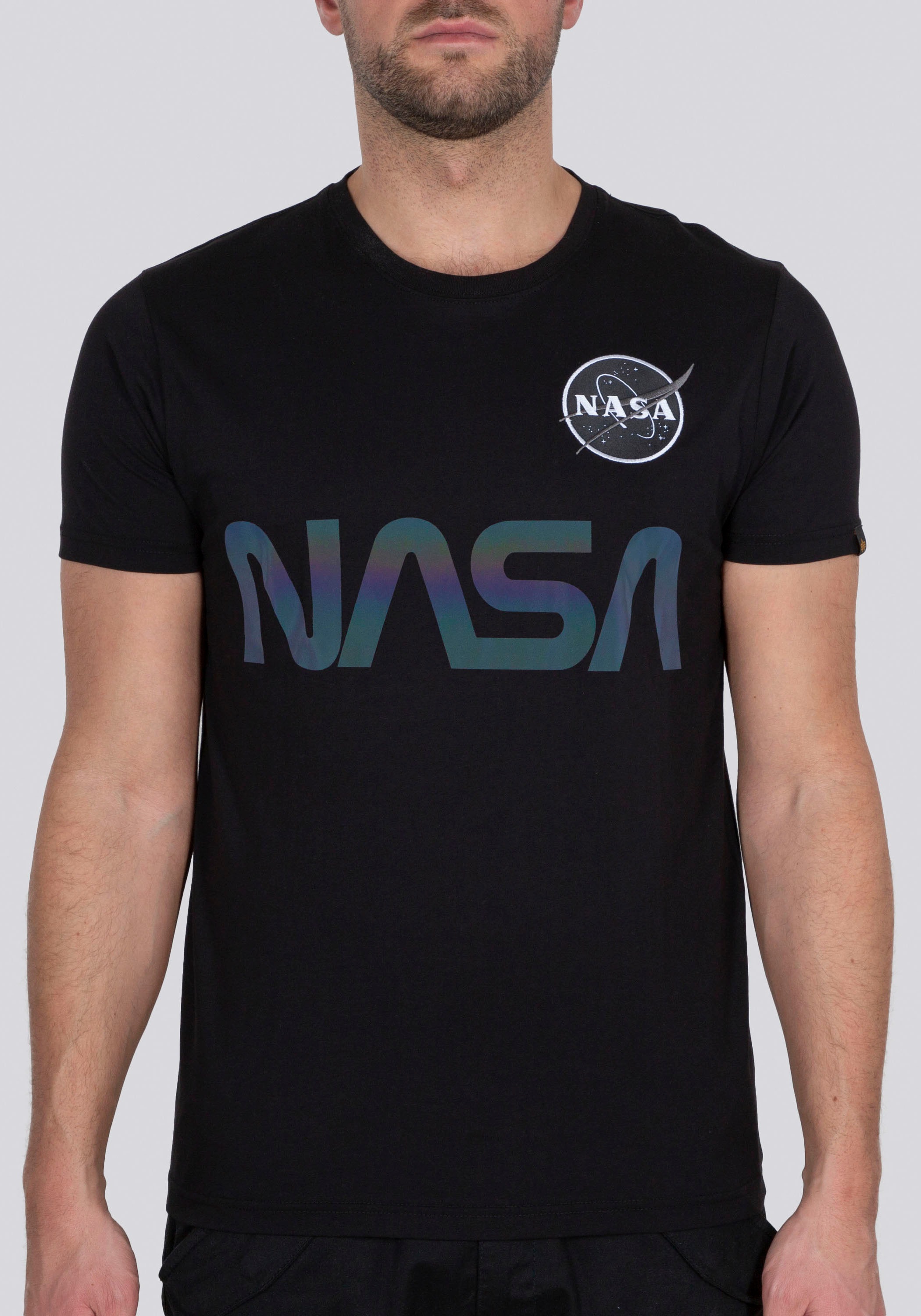 Alpha Industries Rundhalsshirt »Nasa Reflective Tee«