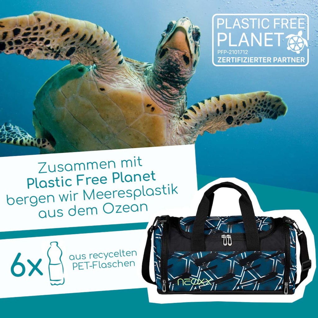 neoxx Sporttasche »Champ, Flash yourself«, aus recycelten PET-Flaschen