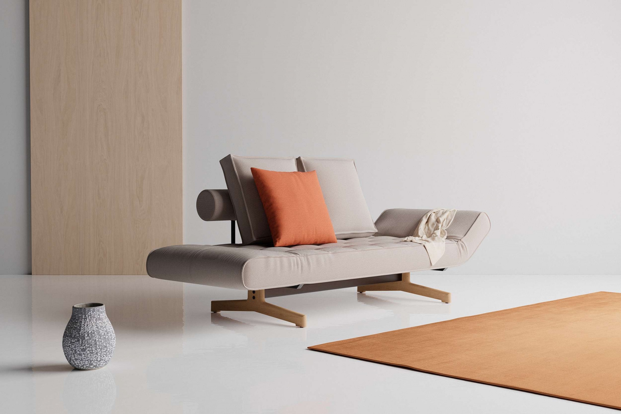 INNOVATION LIVING ™ 3-Sitzer »Ghia Schlafsofa, Couch mit Wohlfühl-Faktor, OTTOs Choice«, eine große Liegefläche mit geringer Stellfläche, beidseitig abklappbar