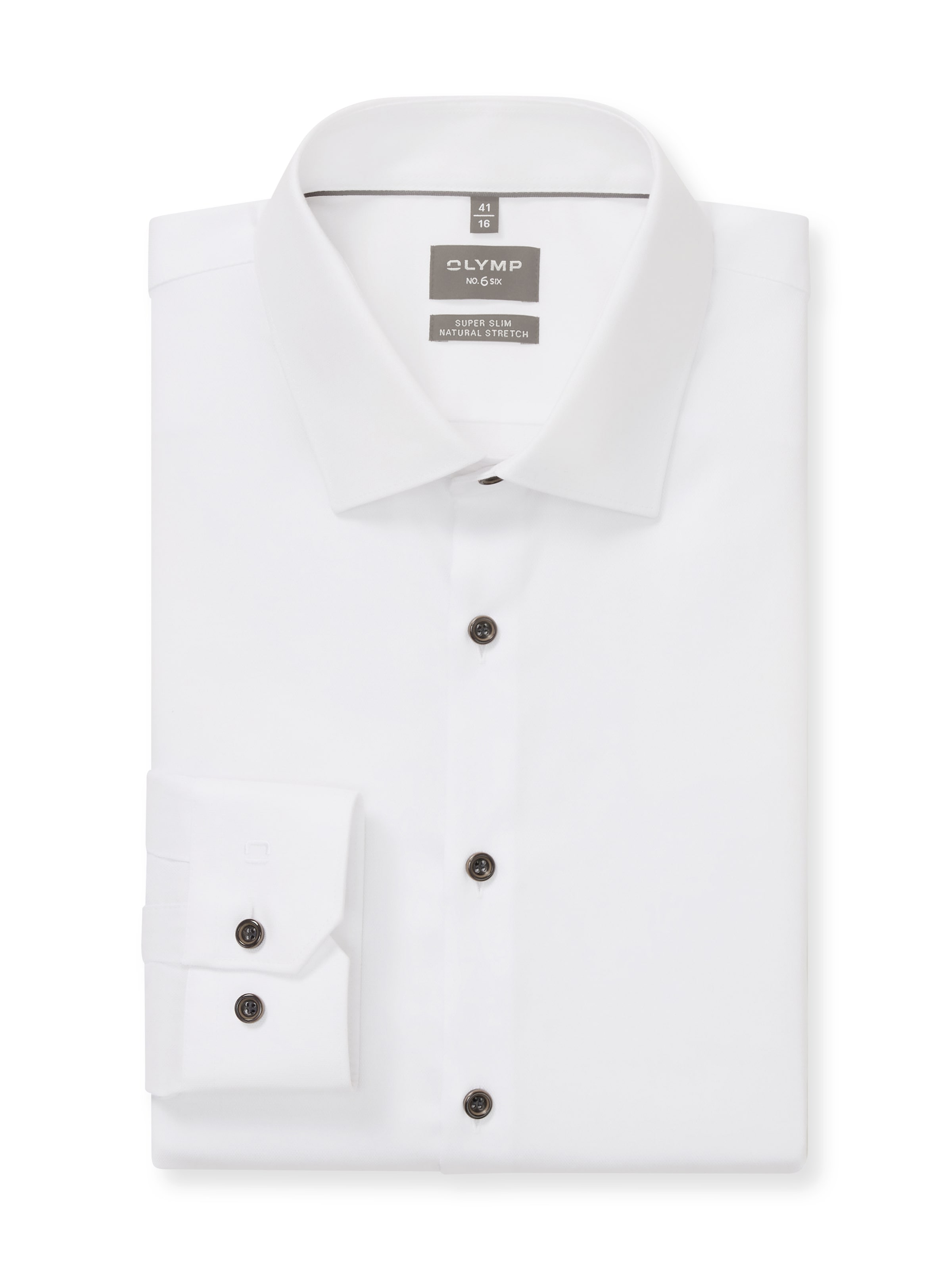 OLYMP Langarmhemd »No 6« Businesshemd, super slim fit, New York Kentkragen