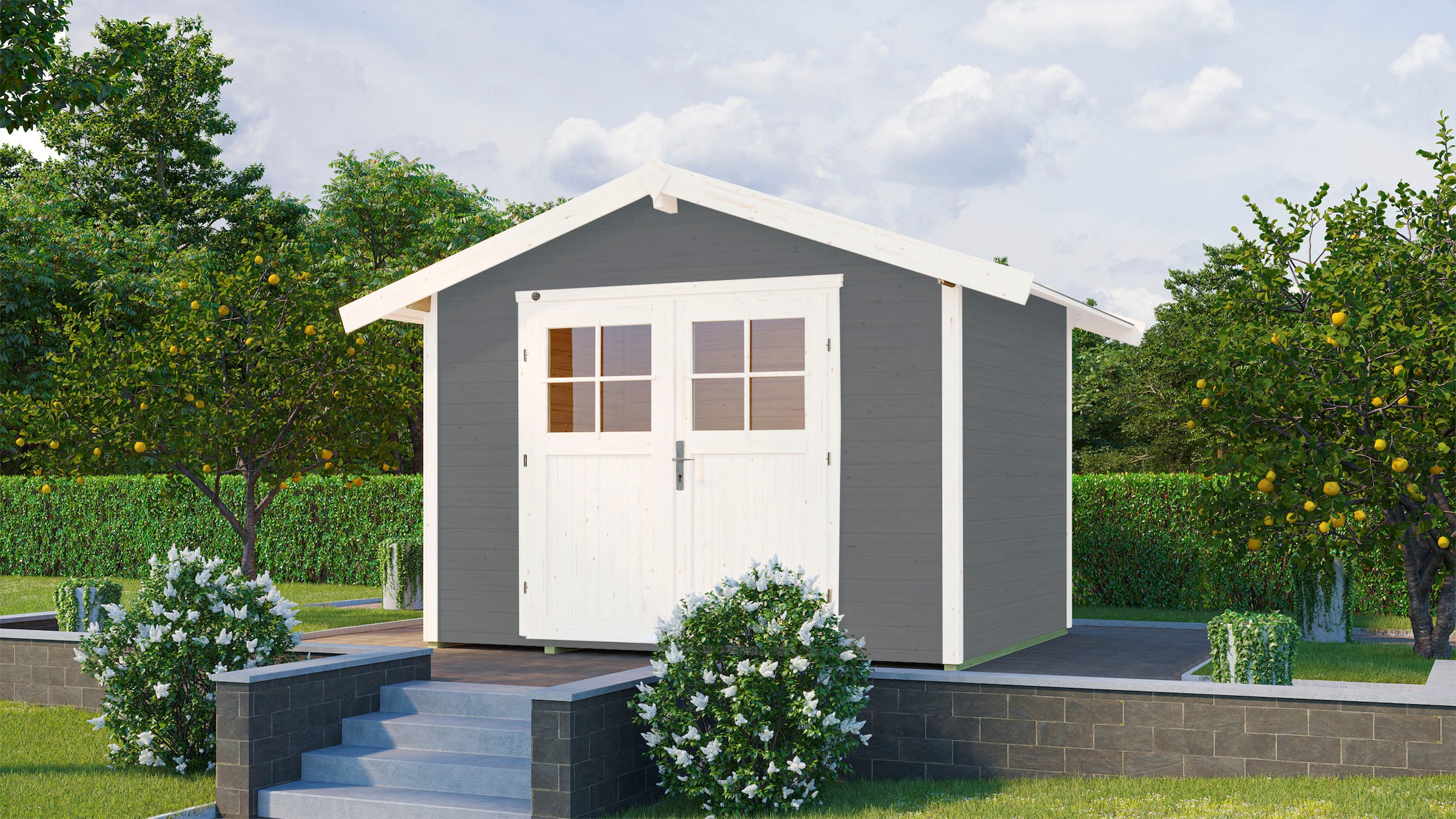 weka Gartenhaus »122 Gr.3, grau«