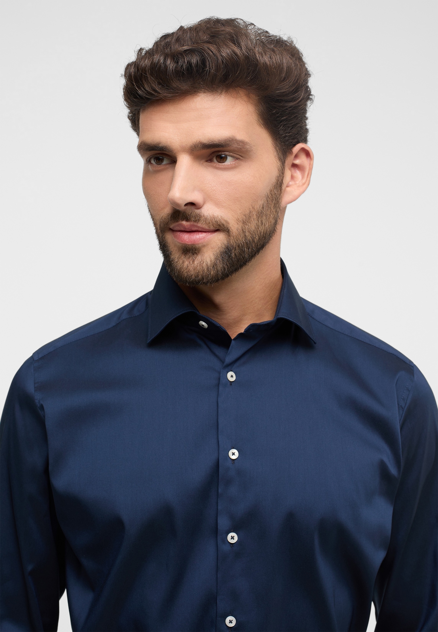 Eterna Langarmhemd »MODERN FIT«, EASY IRON (bügelleicht)