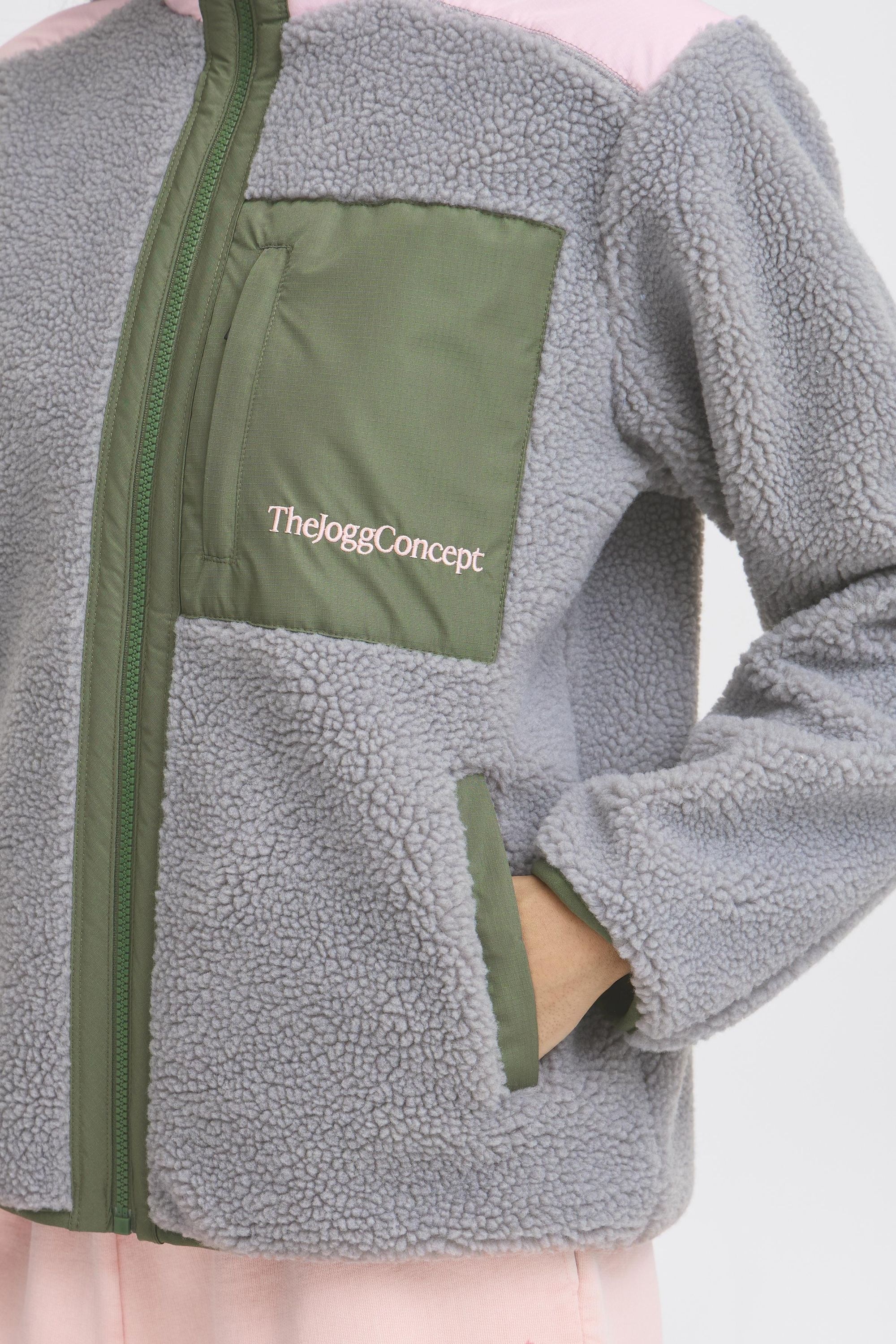 TheJoggConcept Plüschjacke »Plüschjacke JCBERRI«, ohne Kapuze