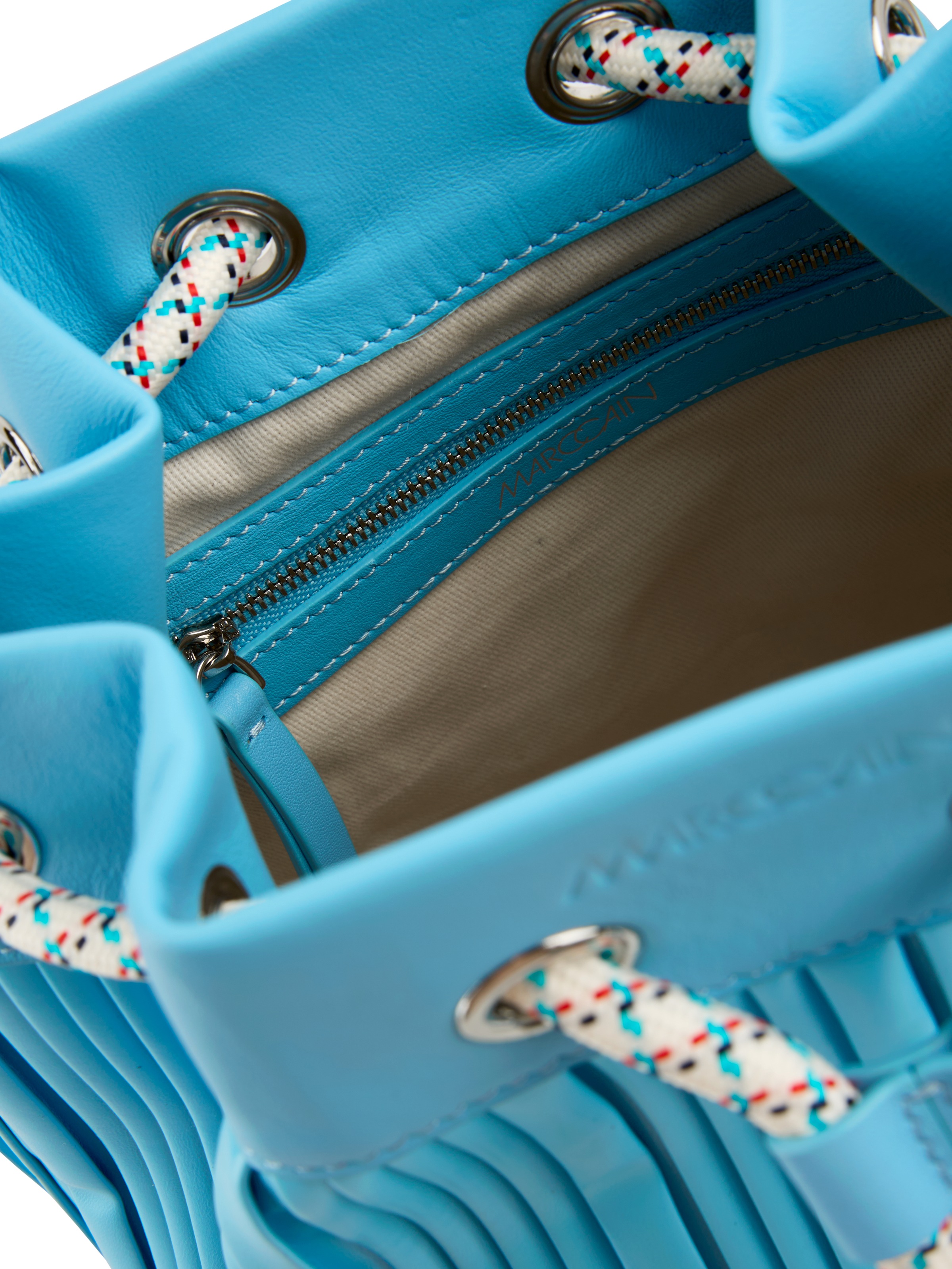 Marc Cain Beuteltasche »Sports Salty Breeze« Damen Henkeltasche, Schultertasche Handtasche mit Zugkordel