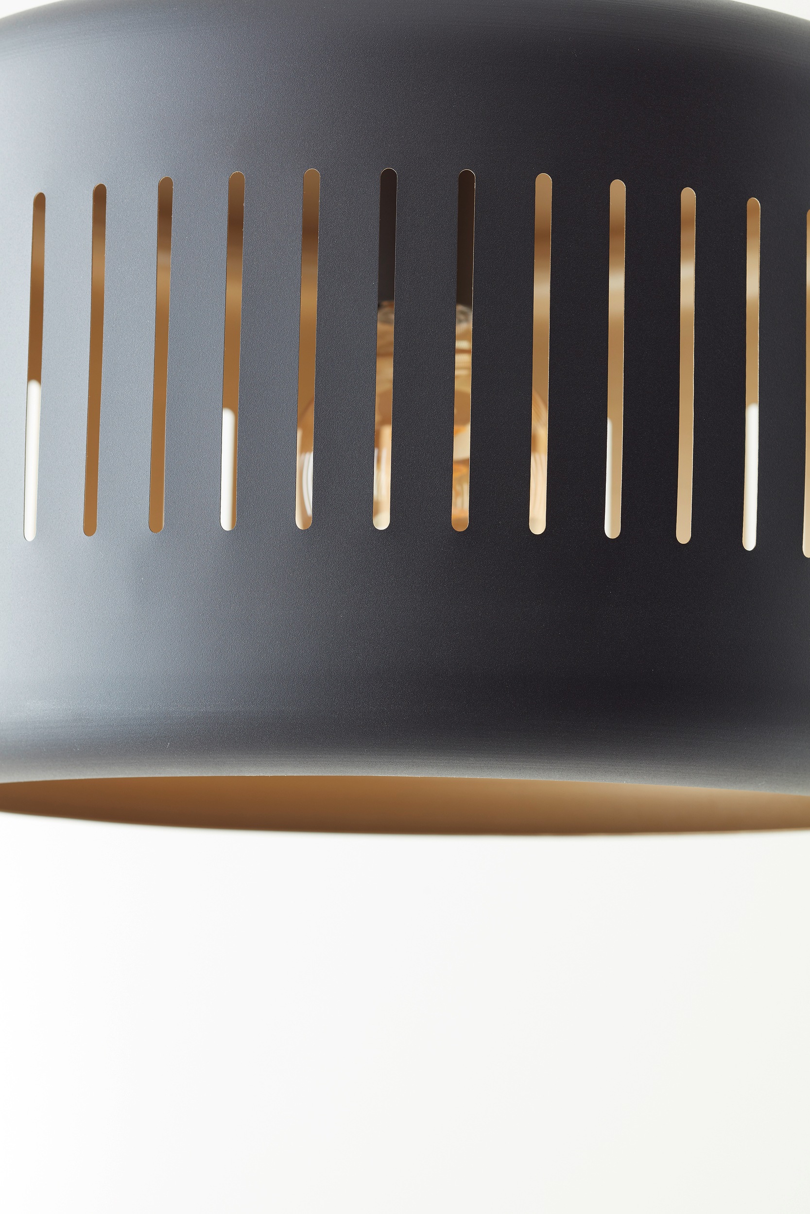 Brilliant Pendelleuchte »Tyas« E27 1 Stk. 120 x 110 x 27 cm, 3 x E27, kürzbar, Metall, schwarz/goldfarben