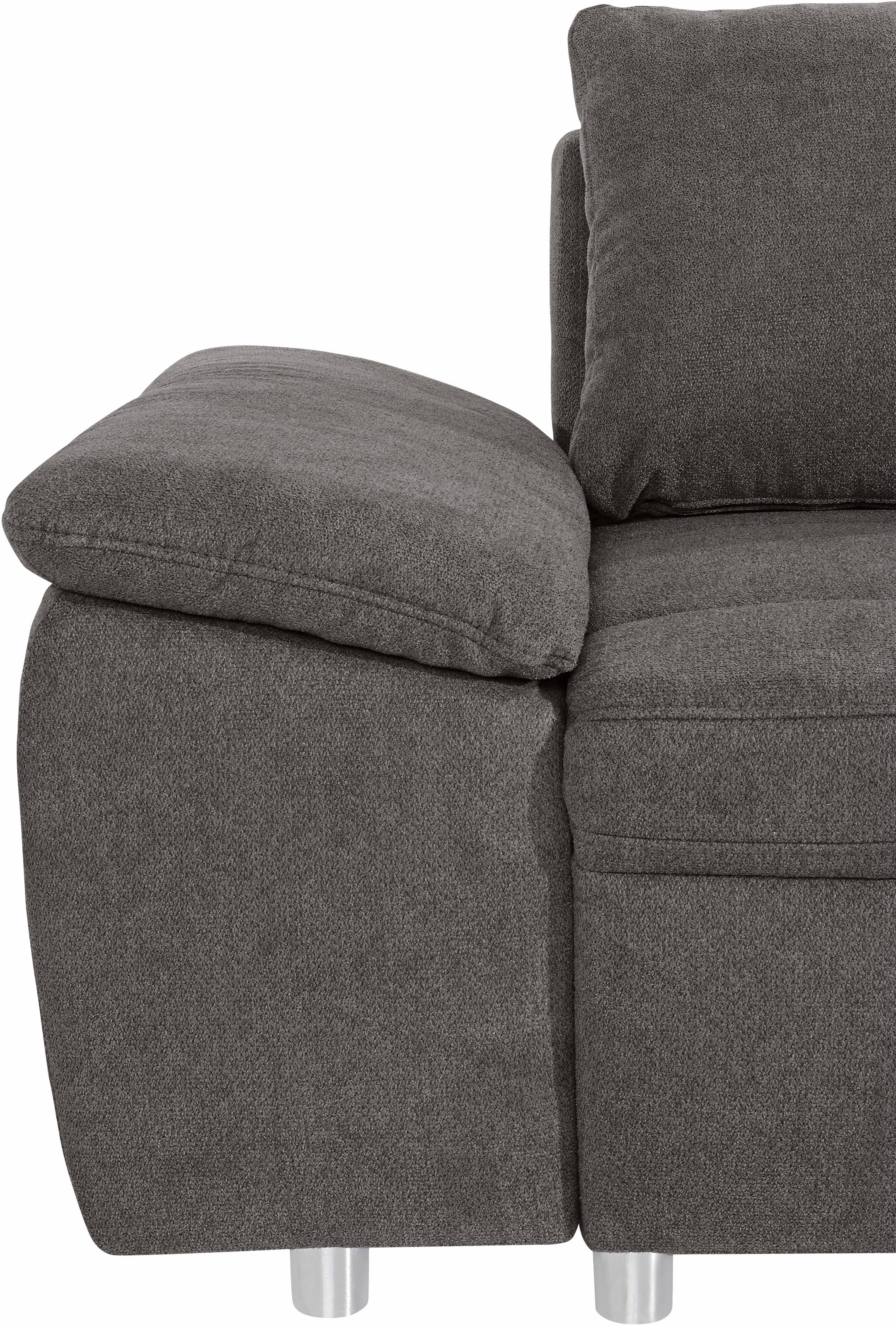 sit&more Ecksofa Labene, wahlweise mit Bettfunktion und Bettkasten, inkl. Rückenkissen