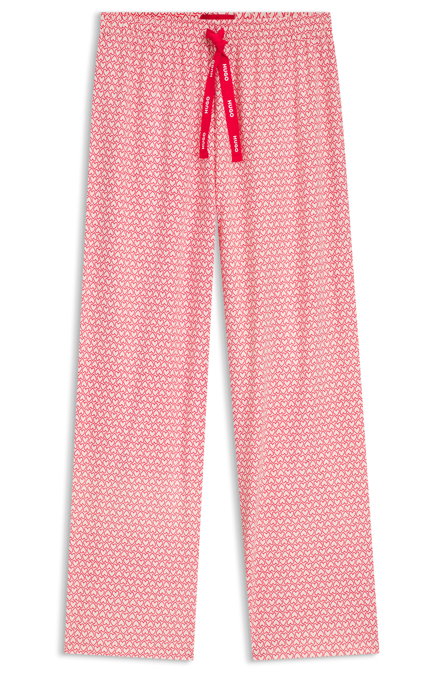 HUGO Underwear Pyjamahose  elastischer Bund, gerader Schnitt, gewellte Kanten