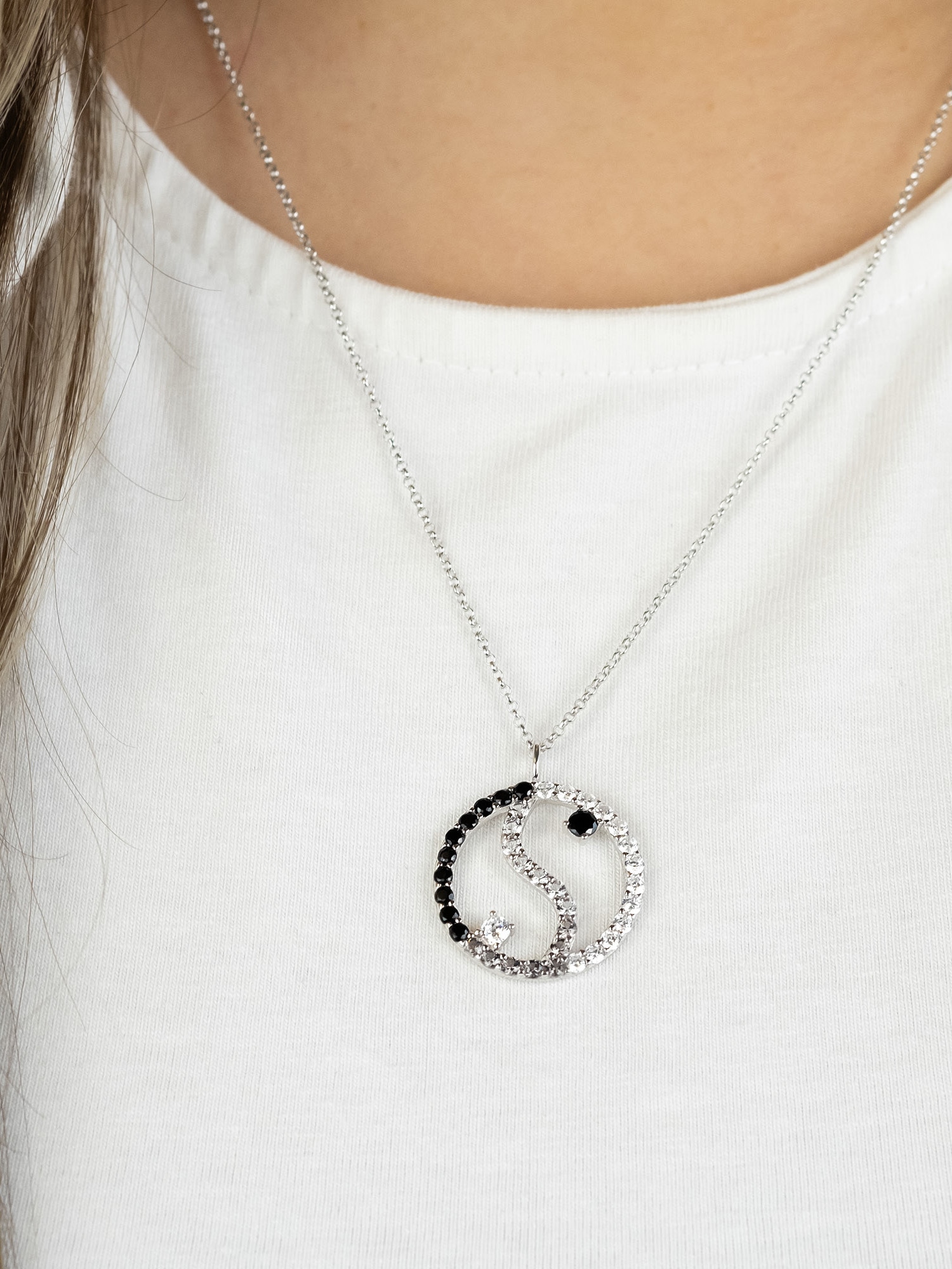 Engelsrufer Kette mit Anhänger »Yin Yang Balance, ERN-YIYABAL-39-ZI« Made in Germany - mit Zirkonia (synth.)