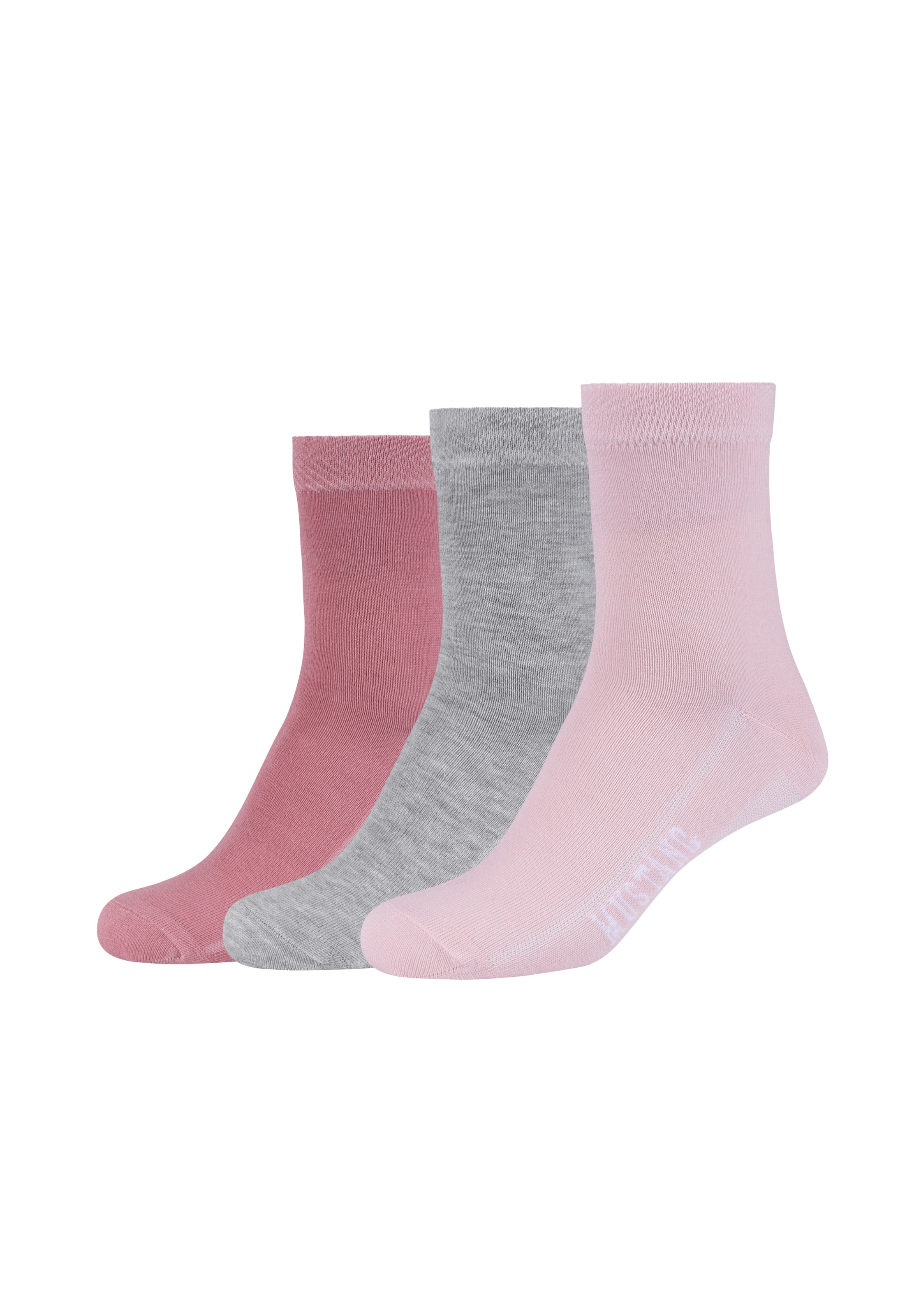 MUSTANG Socken 6 Paar tlg. mit verstärktem Fersen- und Zehenbereich