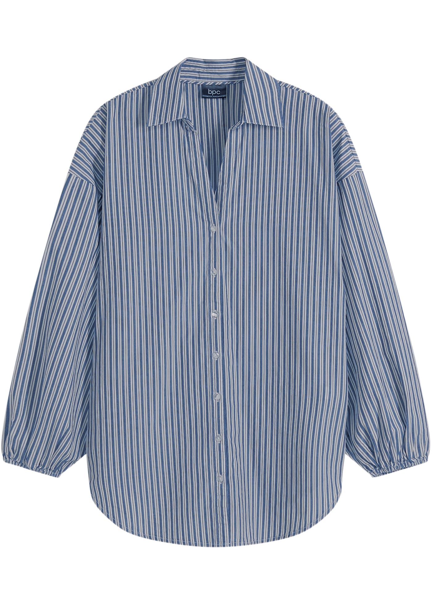 bonprix Langarmbluse »Oversize-Bluse aus reiner Baumwolle« Oversize-Bluse aus reiner Baumwolle