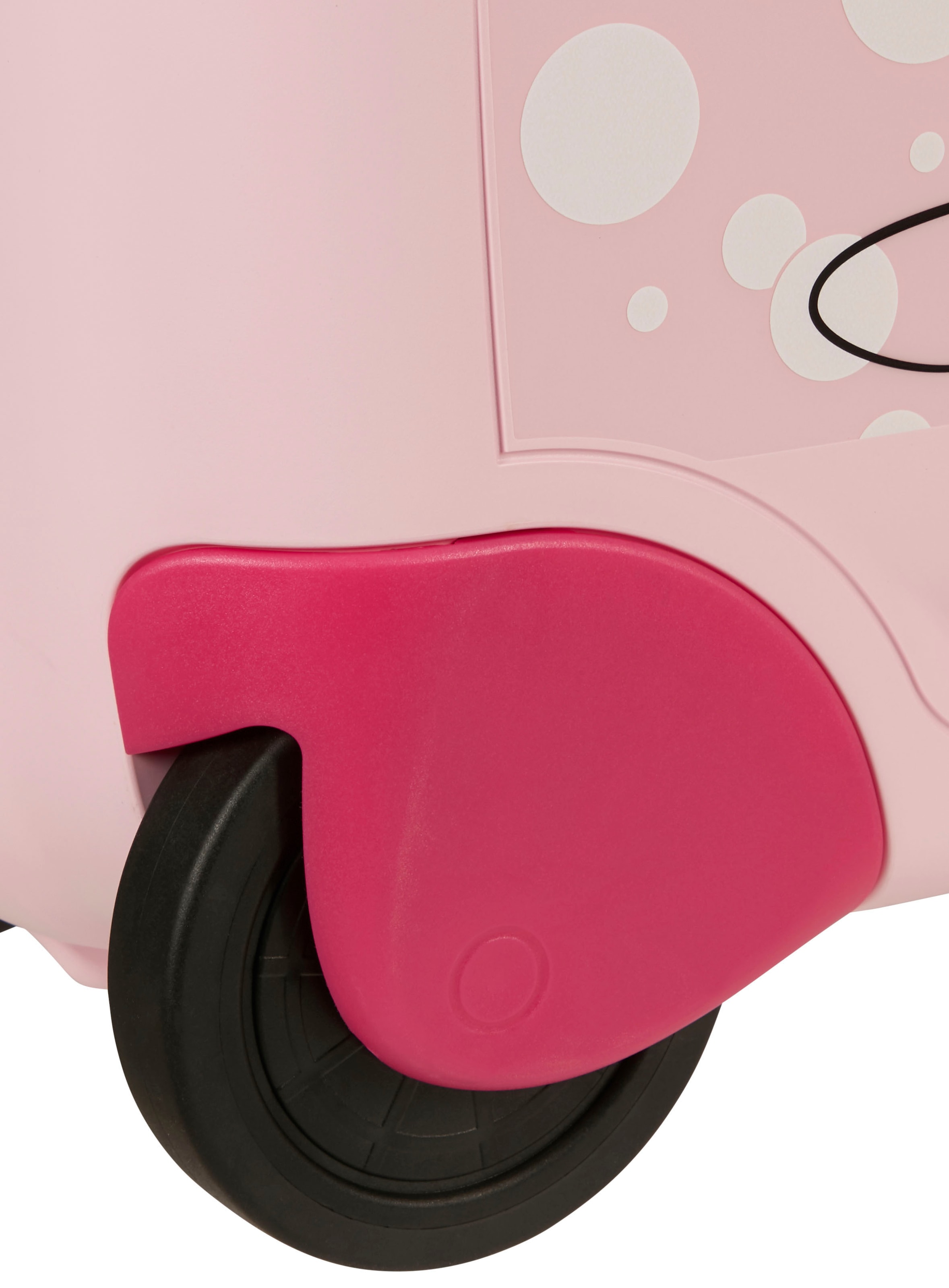 Samsonite Kinderkoffer »Dream2Go Ride-on Trolley, Disney Minnie Glitter«, 4 Rollen, zum sitzen und ziehen