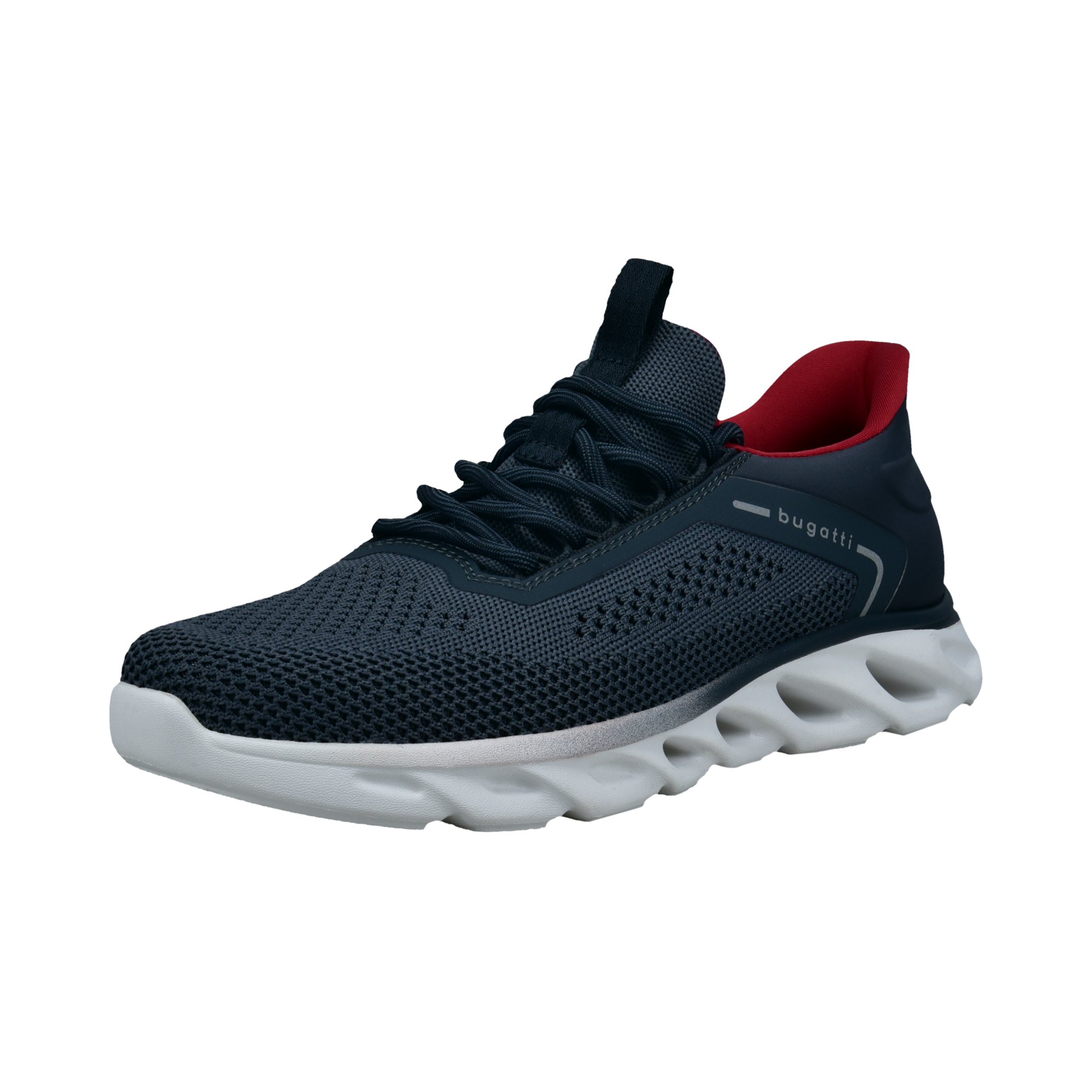 bugatti Slip-On Sneaker  Freizeitschuh, Schlupfschuh mit aufgesetzter Schnürung