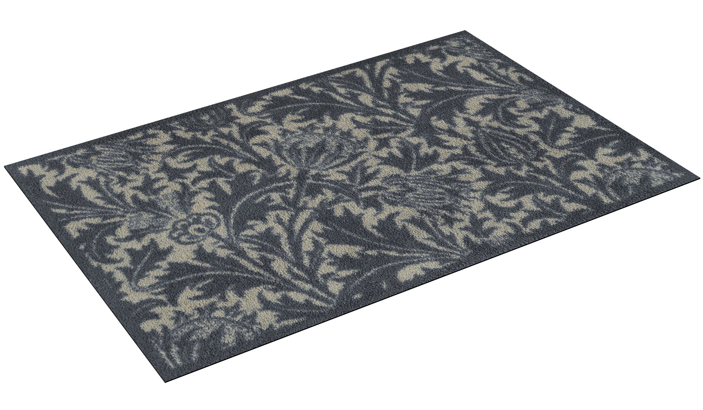 Turtle Mat Fußmatte »Thistle Blue & Gold«, rechteckig, 9 mm Höhe