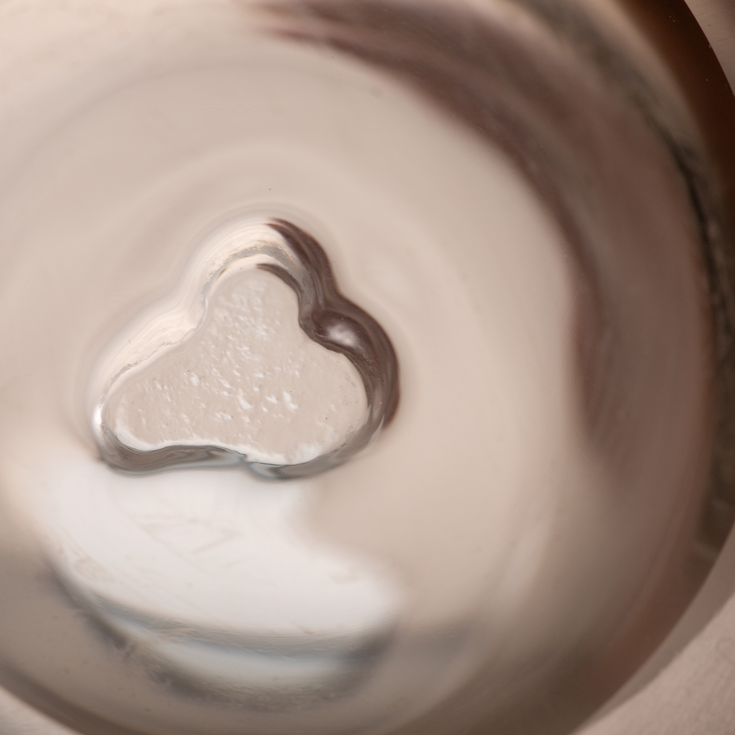 LEONARDO Tischvase »Dekovase BELLAGIO«, (1 St.), aus Glas, beige, handgefertigt