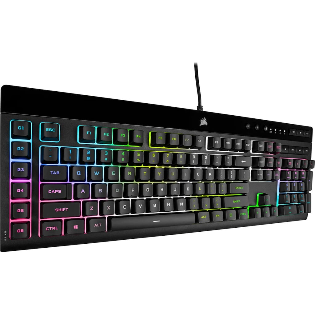 Corsair Gaming-Tastatur »K55 RGB PRO XT«, (Makrotasten-Ziffernblock-USB-Anschluss)