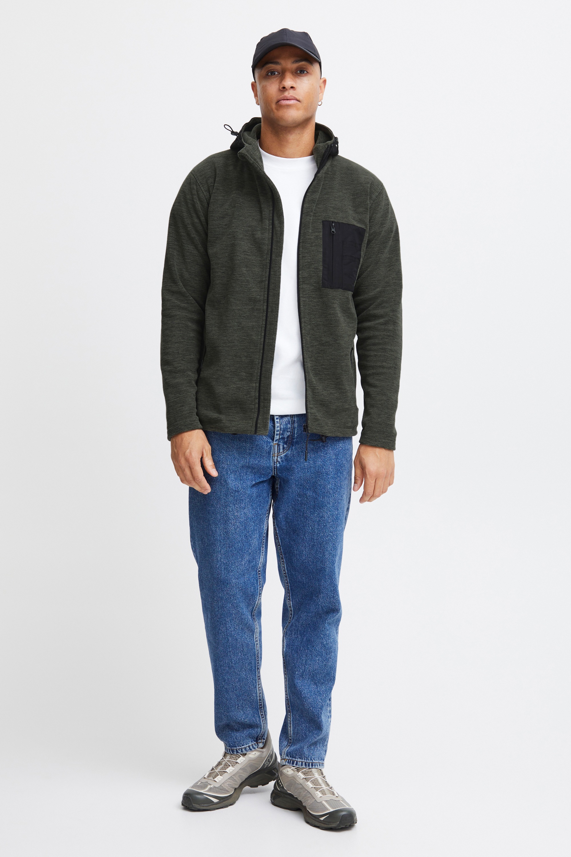 Indicode Fleecejacke »Fleecejacke IDWilmot«, mit Kapuze