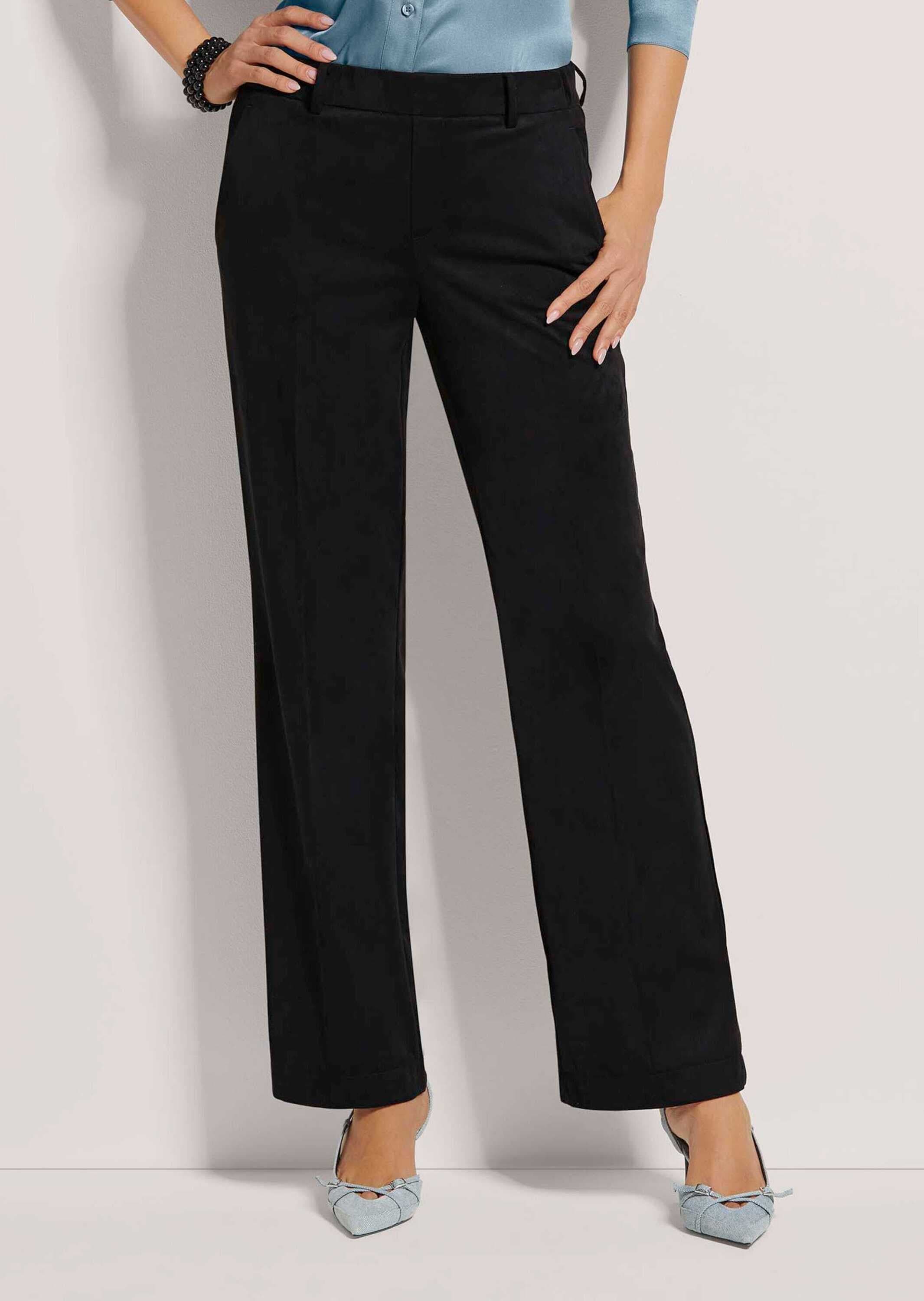 MADELEINE Stoffhose »Hose Stretch-Hose im Veloursleder-Look«