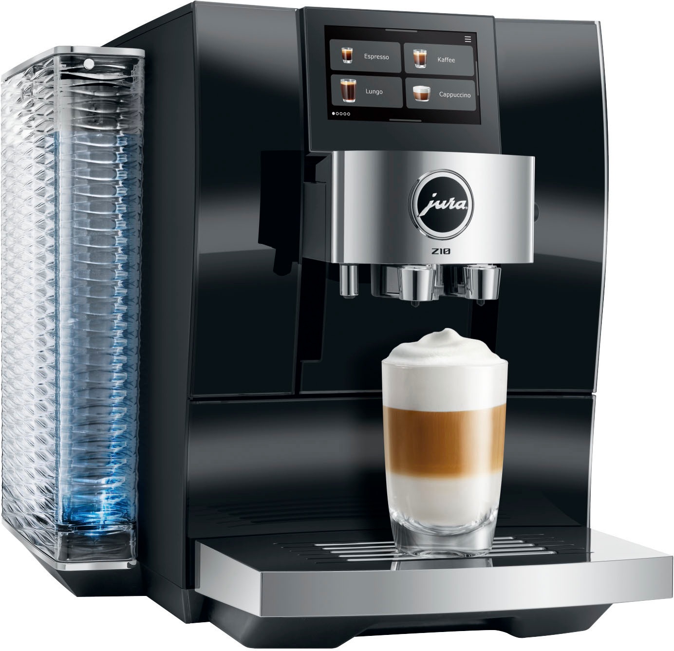 JURA Kaffeevollautomat »15615 Z10 Diamond Black (EB)« 51 Spezialitäten, Touch, Light & Cold Brew,