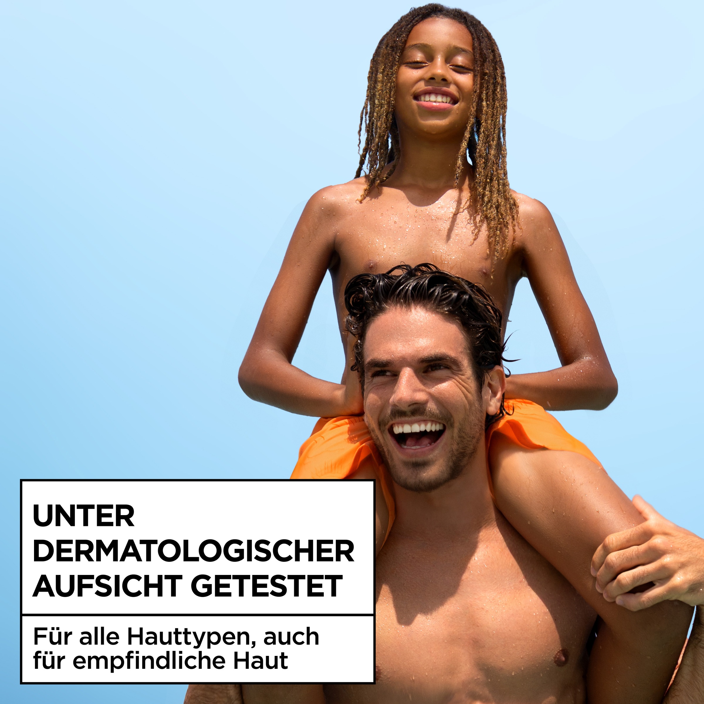 GARNIER Sonnenschutzspray »AMBRE SOLAIRE SENSITIVE EXPERT + HYDRATING UV WATER LSF 50« mit LSF 50, für Körper, Gesicht und Haare geeignet