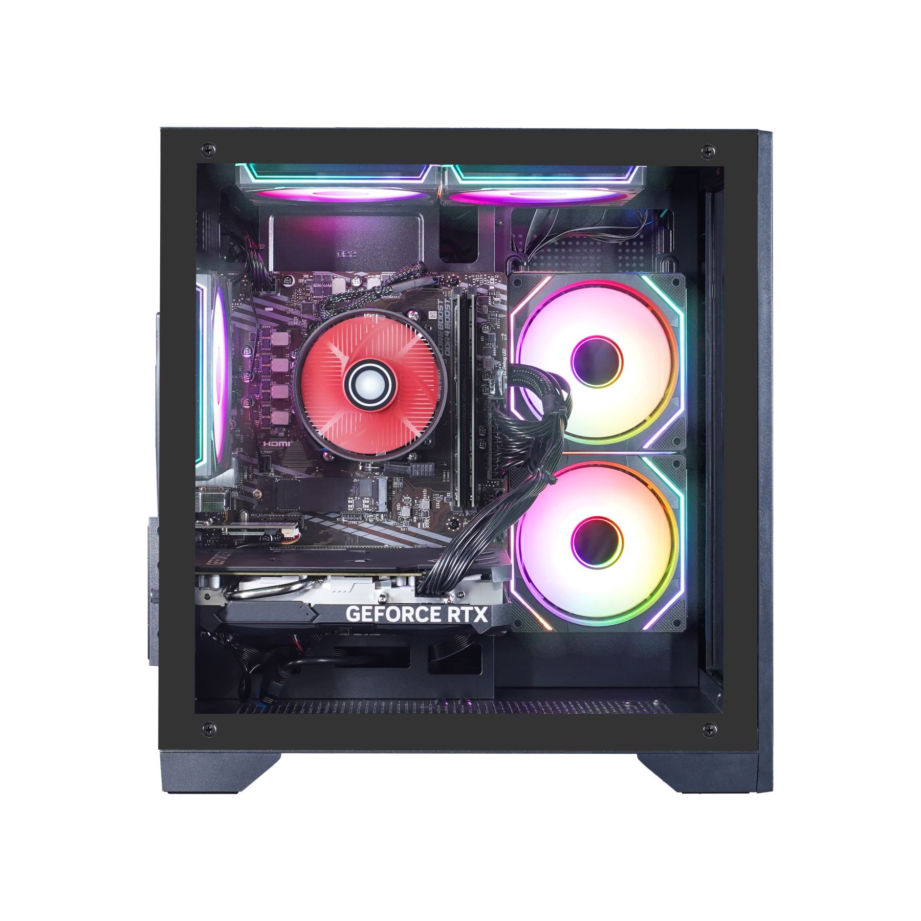 GAMEMAX Gaming-PC-Komplettsystem »MegaDeal Infinity Mini BK 2700 Ryzen 7 5700X RTX 5060Ti 16GB 1TB SSD« 32 ″ AMD Ryzen 7 GeForce RTX™ 5060 Ti 16 GB RAM 1.000 GB SSD