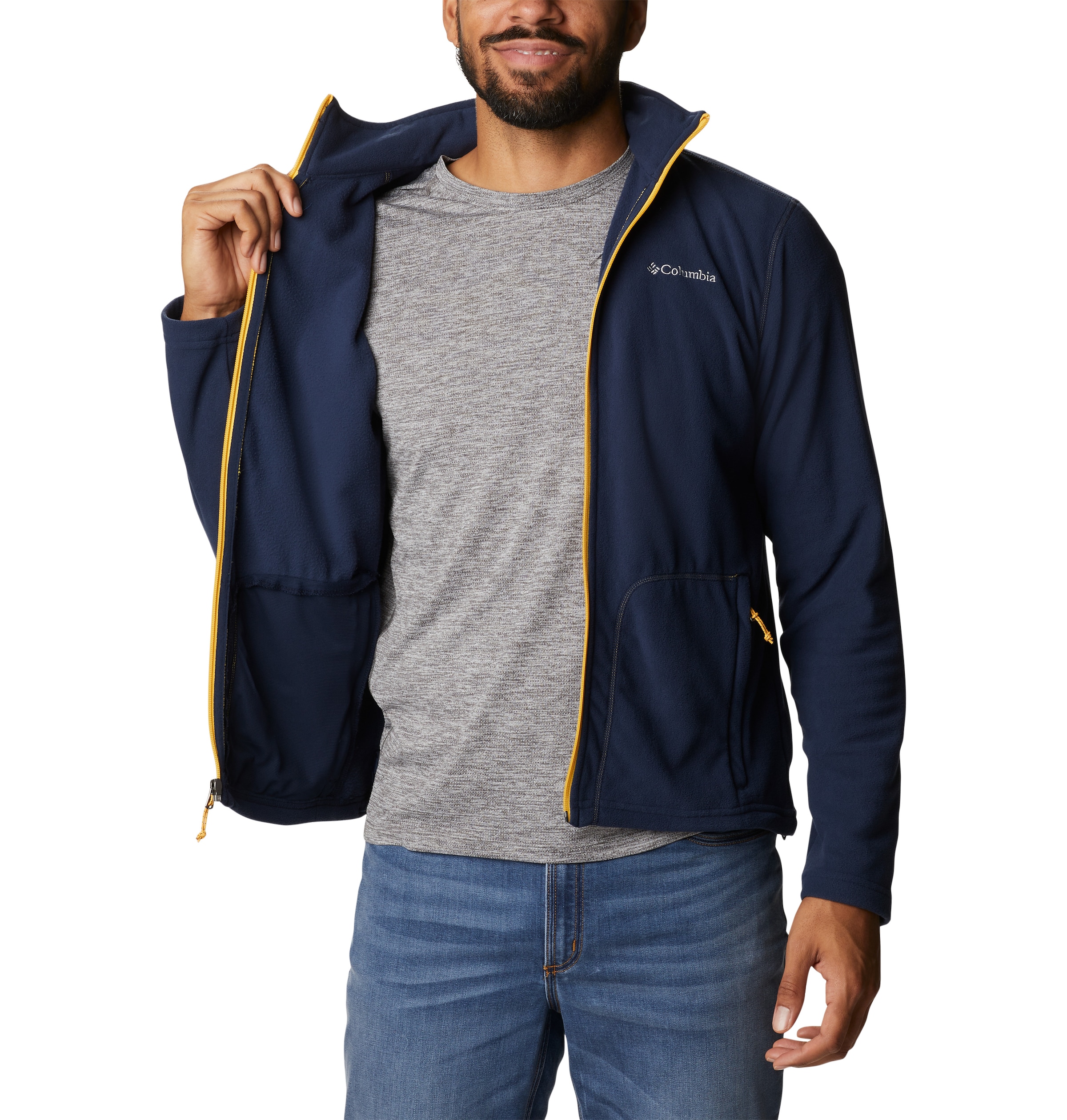Columbia Fleecejacke »Fast Trek™ Light FZ Fleece«, (1 St.), mit kontrastfarbenen Details
