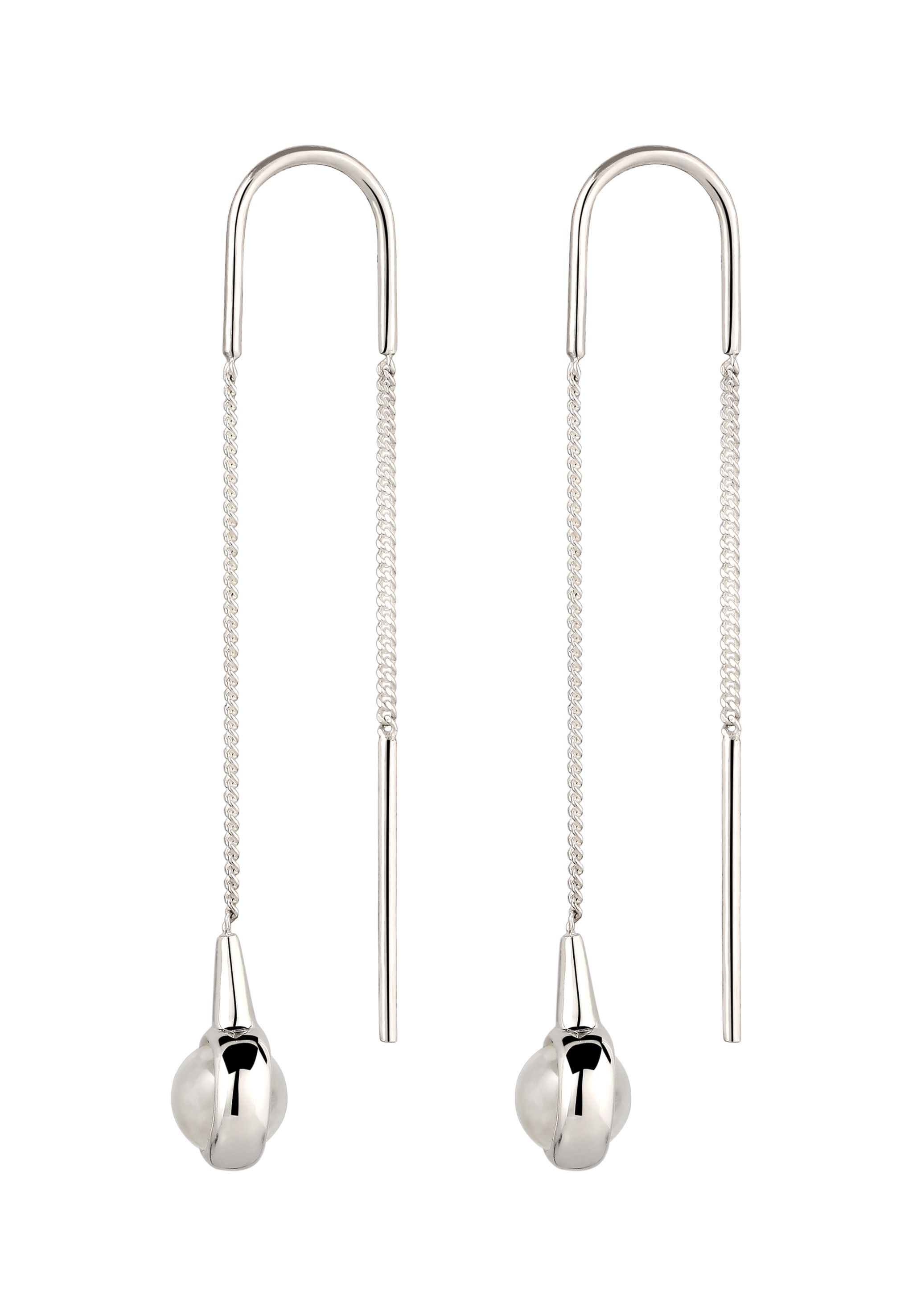 Elli Paar Ohrhänger »Ohrringe Ohrhänger lang Rock Crystal Transparent 925 Sterling Silber«