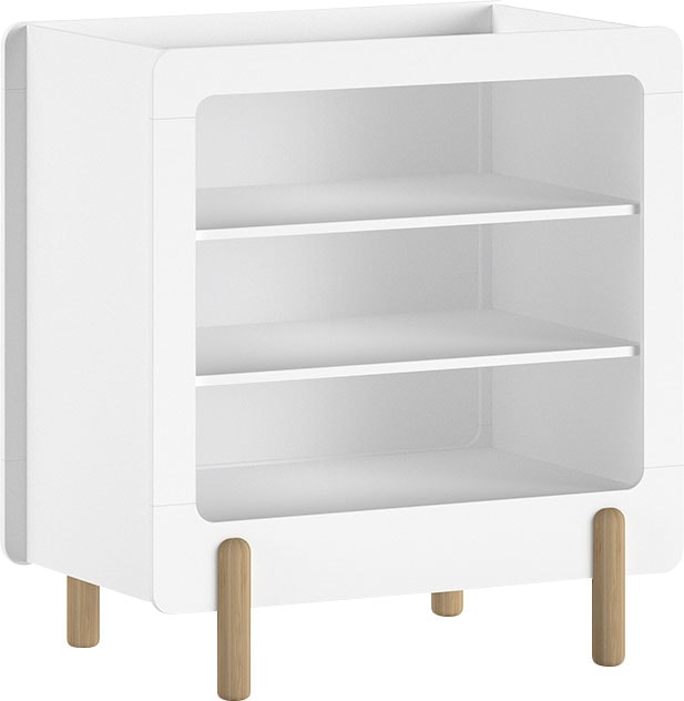 Vipack Kommode »Smile, Wickelregal mit 3 Fächern, MDF weiß lackiert«, (B/H/T ca. 88x95,3x54,4cm, Fläche für Wickelauflage B: 77 x T: 51 cm), ohne Wickelauflage, feste Böden, bietet viel Stauraum